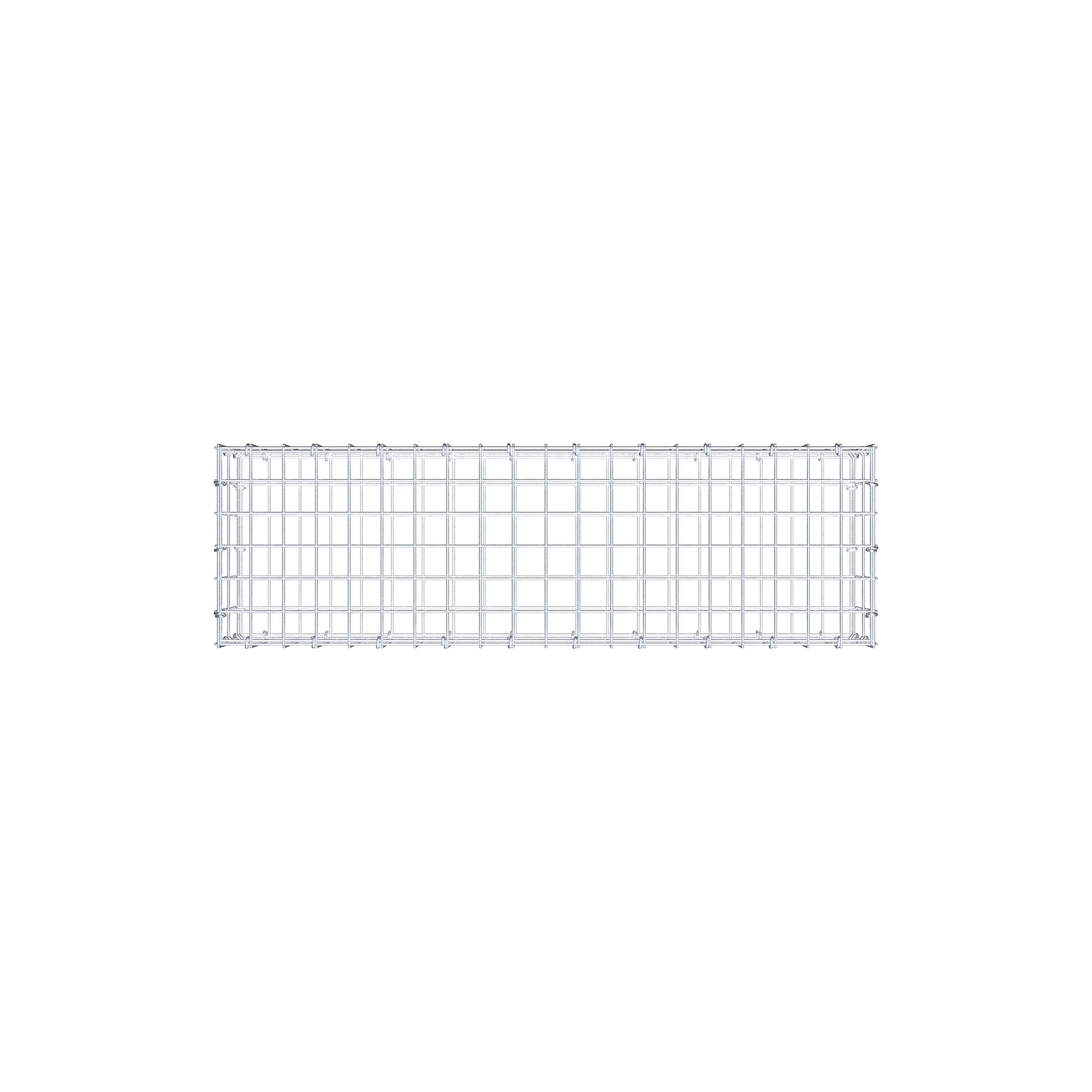 Gabione 100 cm x 20 cm x 30 cm (L x H x T), Maschenweite 5 cm x 10 cm, C-Ring