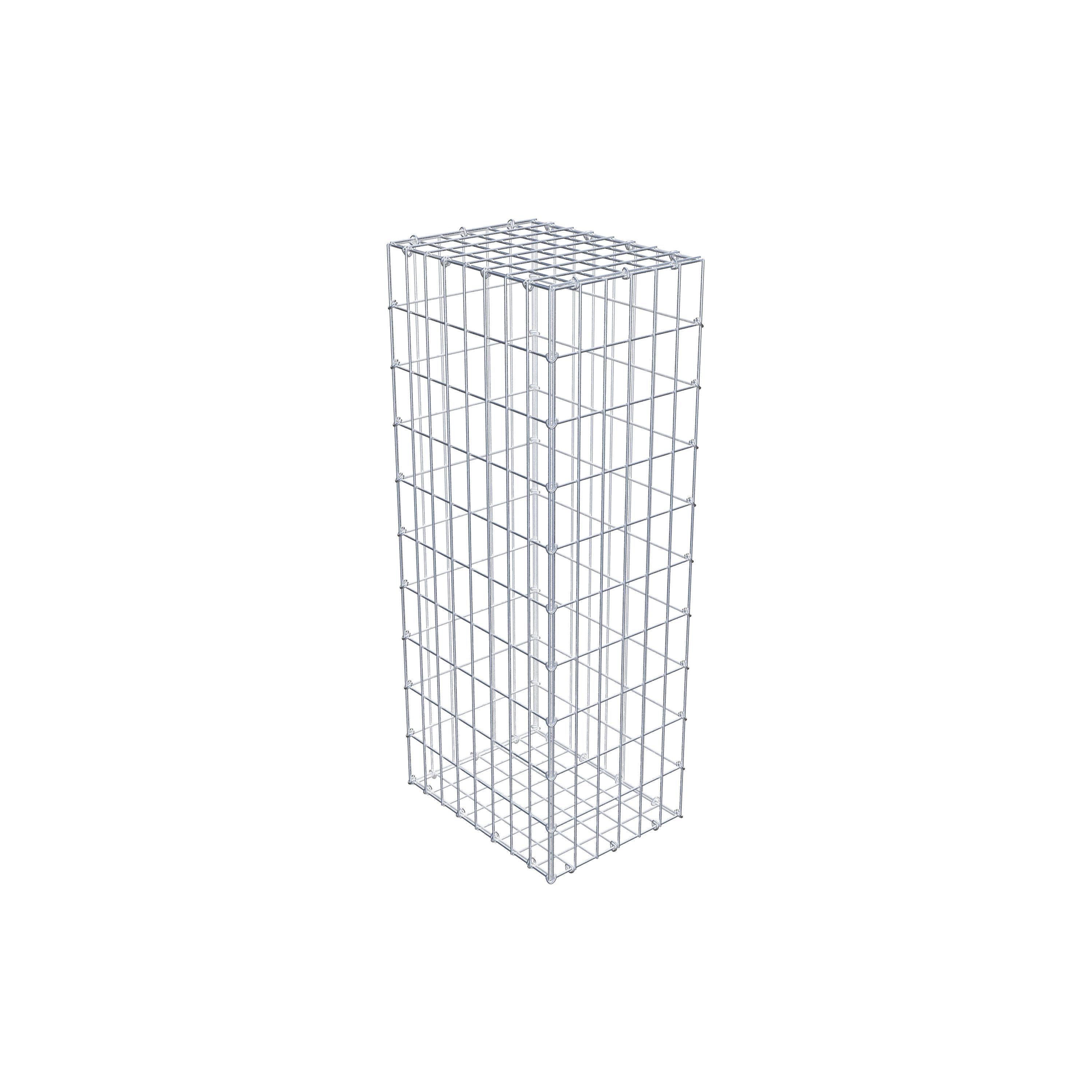 Gabion 100 cm x 40 cm x 30 cm (L x H x D), maskstorlek 5 cm x 10 cm, C-ring