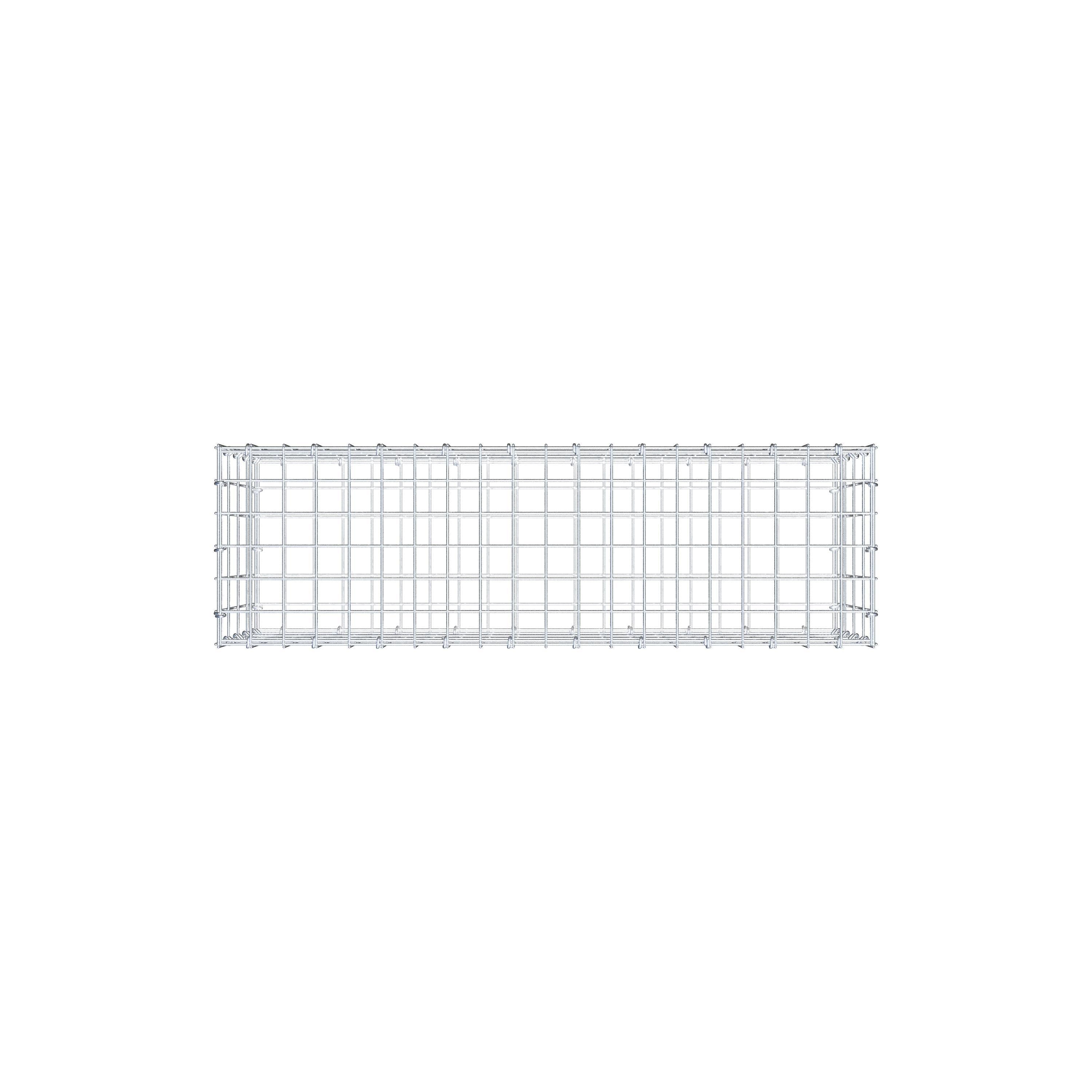Gabion 100 cm x 40 cm x 30 cm (L x H x D), maskstorlek 5 cm x 10 cm, C-ring