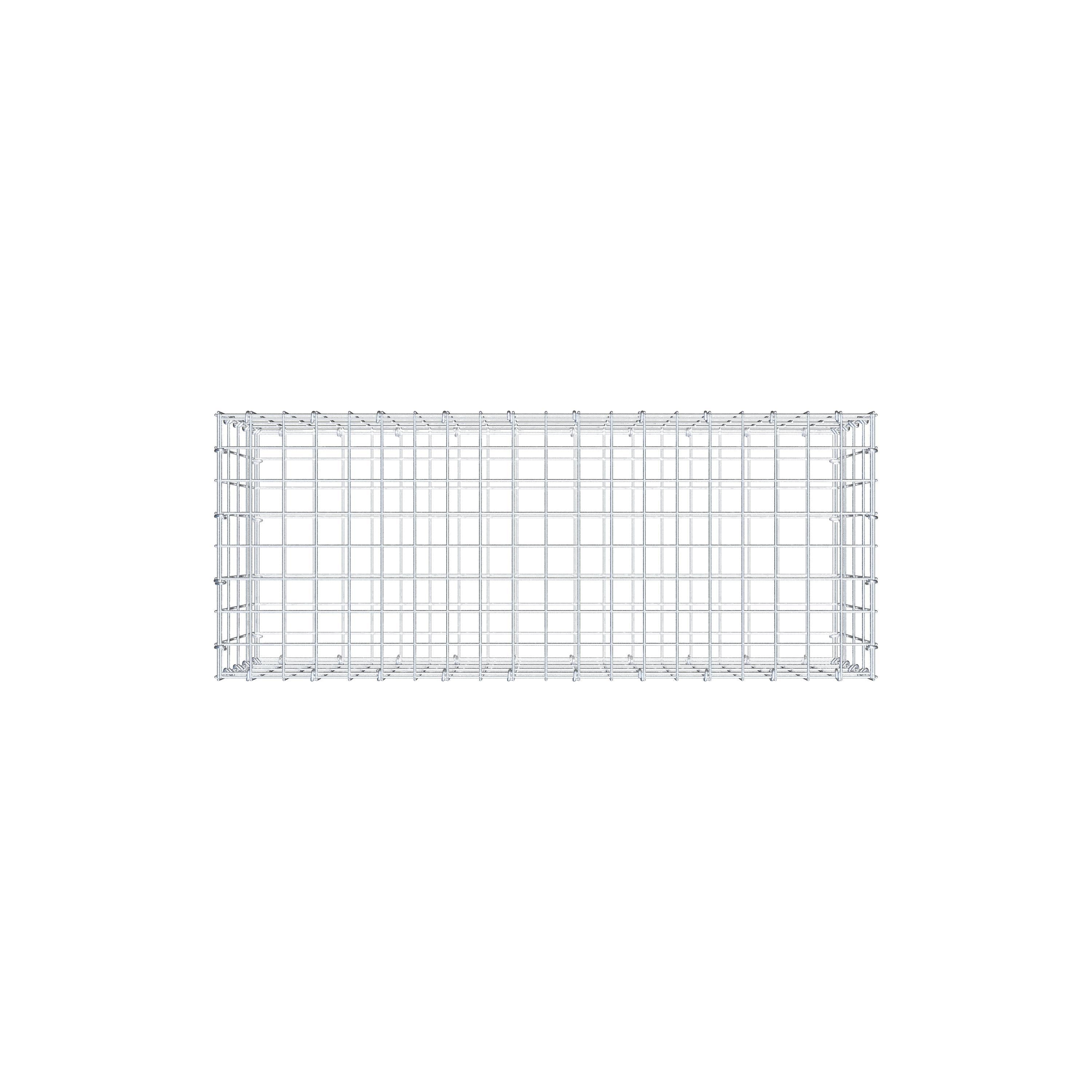 Gavión 100 cm x 40 cm x 40 cm (L x A x P), luz de malla 5 cm x 10 cm, anillo en C