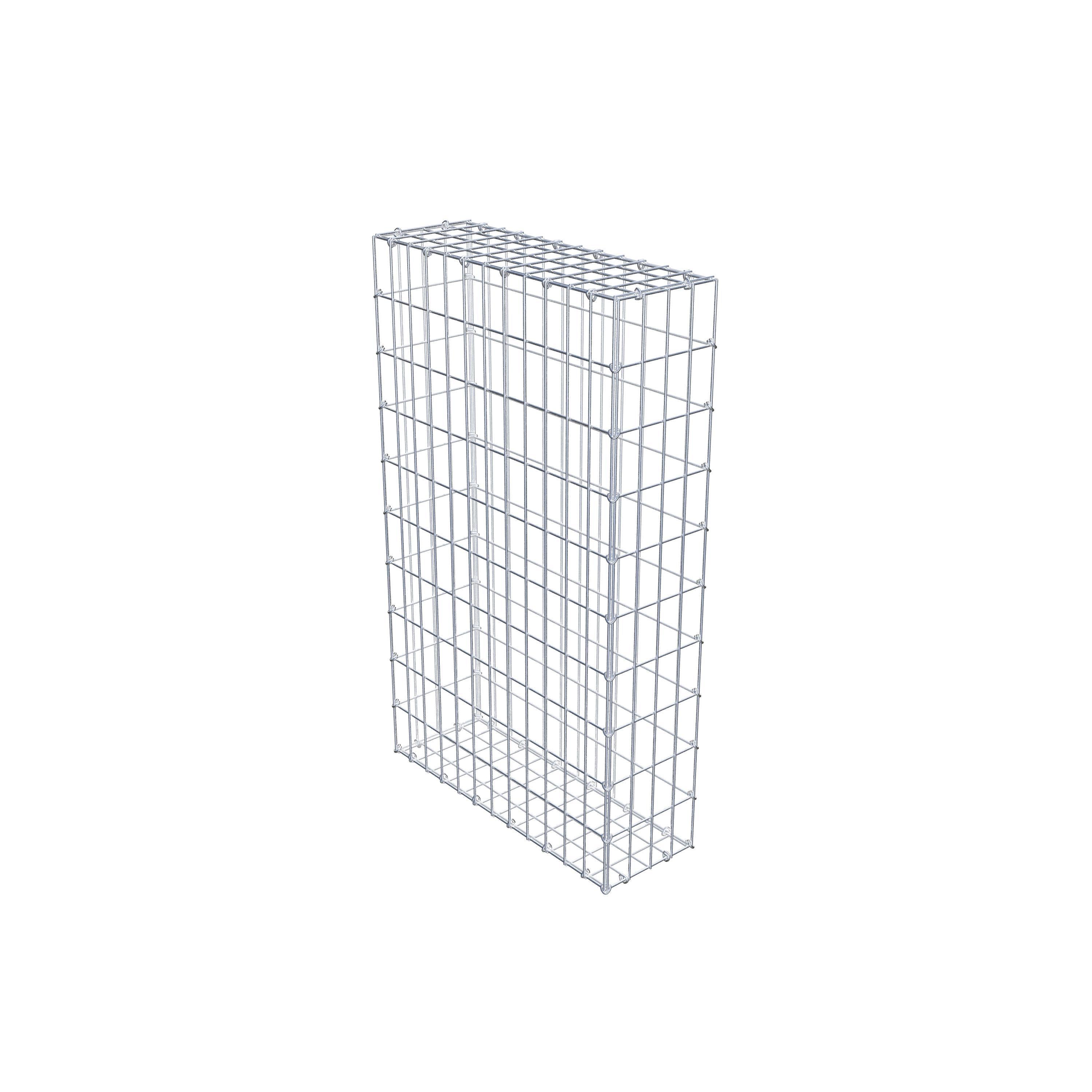 Gabion 100 cm x 60 cm x 20 cm (L x H x D), mesh size 5 cm x 10 cm, C-ring