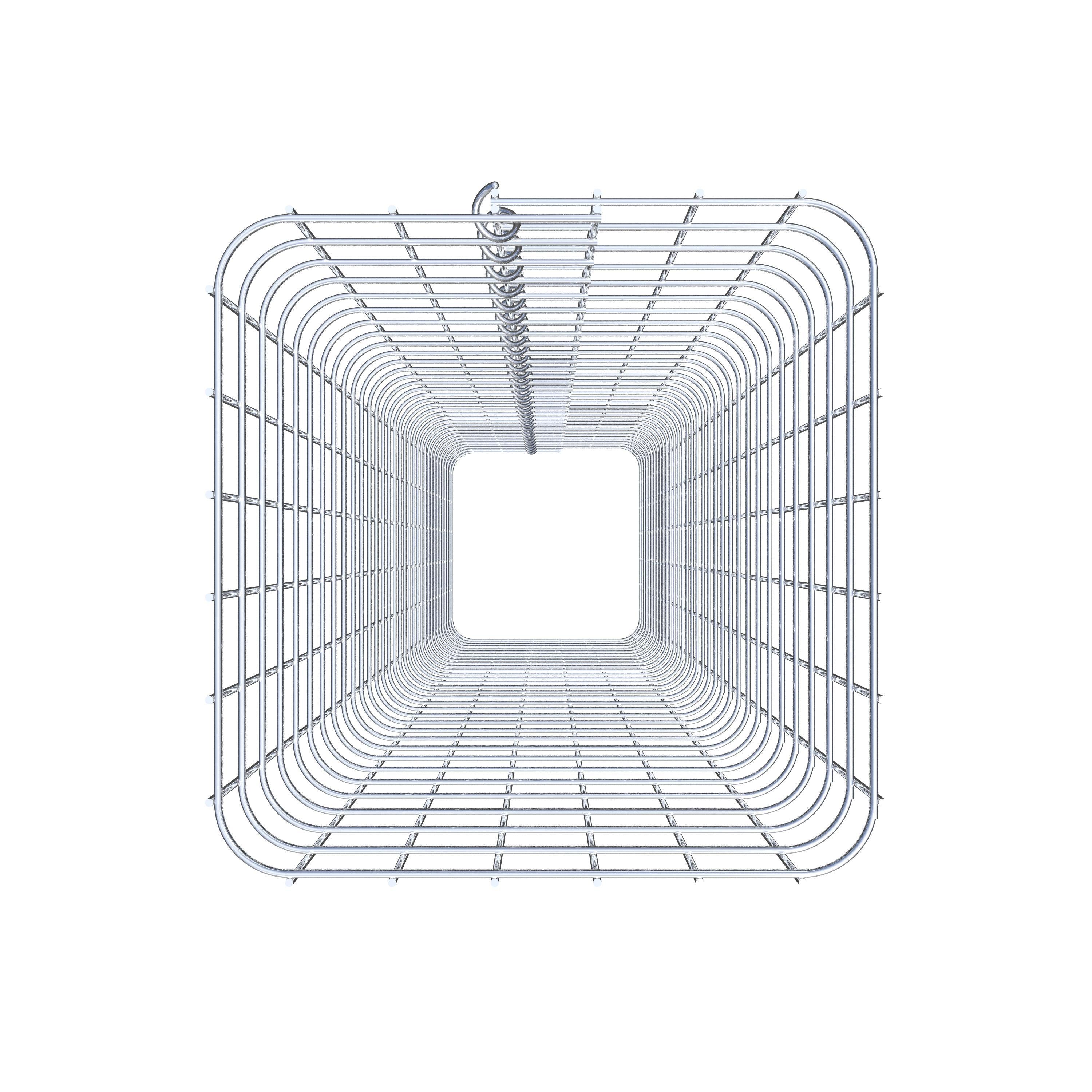 Columna de gaviones angular 32 cm x 32 cm, 160 cm de altura, MW 5 cm x 5 cm