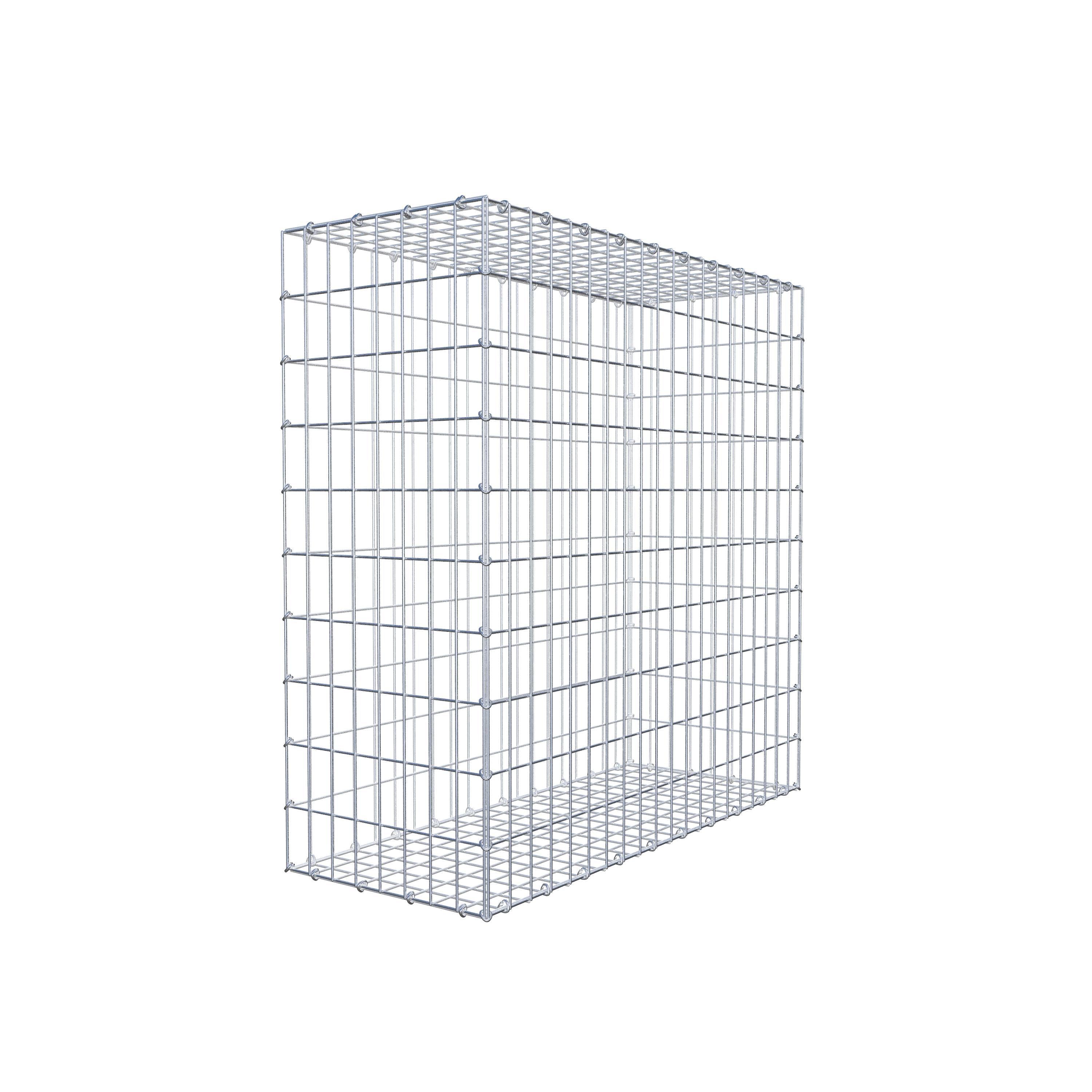 Gavión 100 cm x 100 cm x 40 cm (L x A x P), luz de malla 5 cm x 10 cm, anillo en C