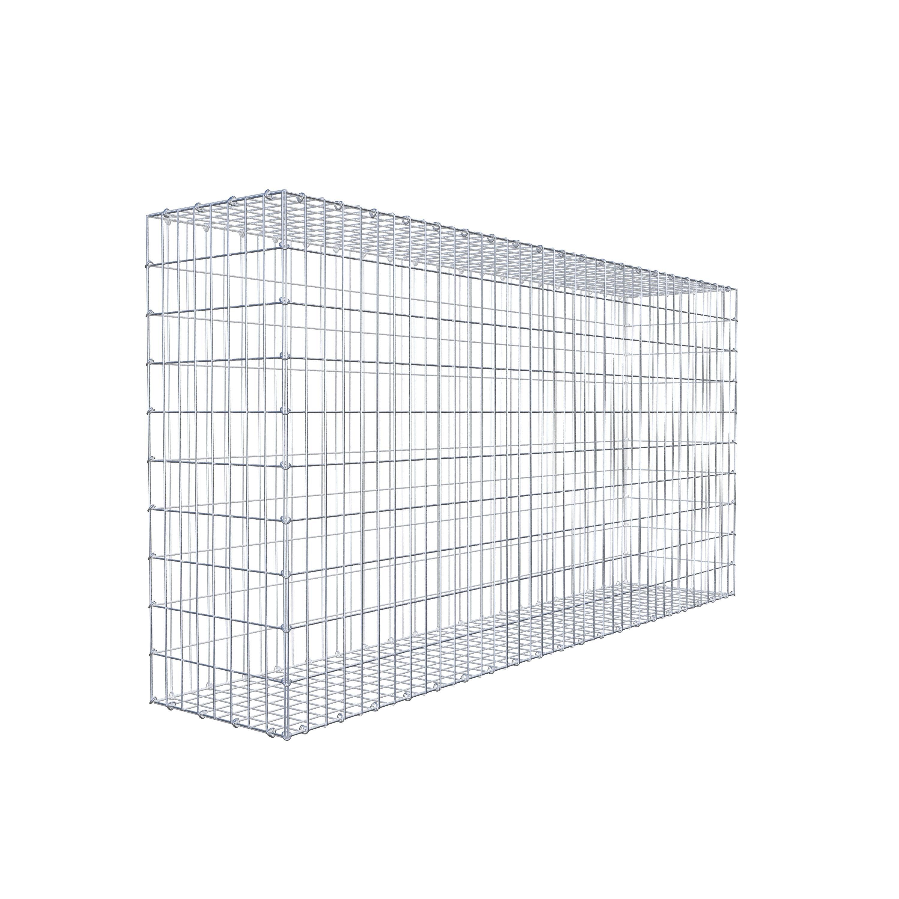 Gabião 200 cm x 100 cm x 40 cm (C x A x P), malhagem 5 cm x 10 cm, anel C