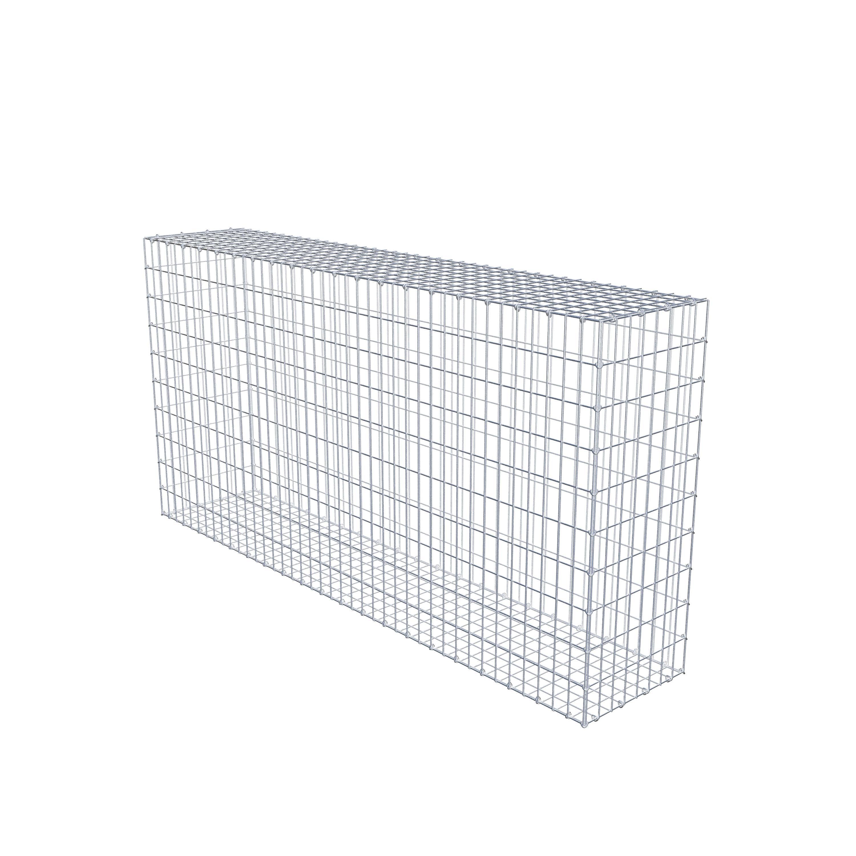 Gabião 200 cm x 100 cm x 40 cm (C x A x P), malhagem 5 cm x 10 cm, anel C