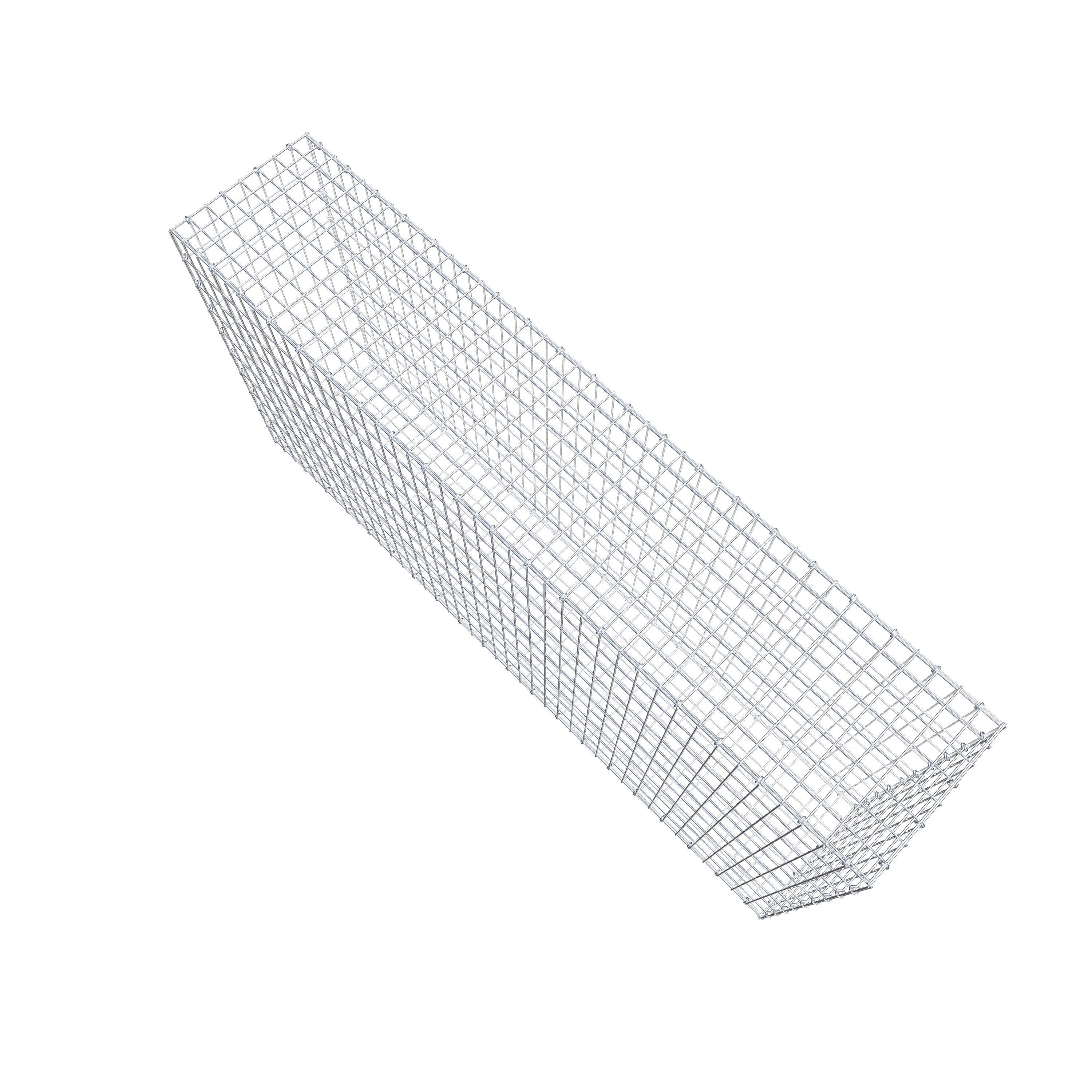 Gabião 200 cm x 100 cm x 40 cm (C x A x P), malhagem 5 cm x 10 cm, anel C