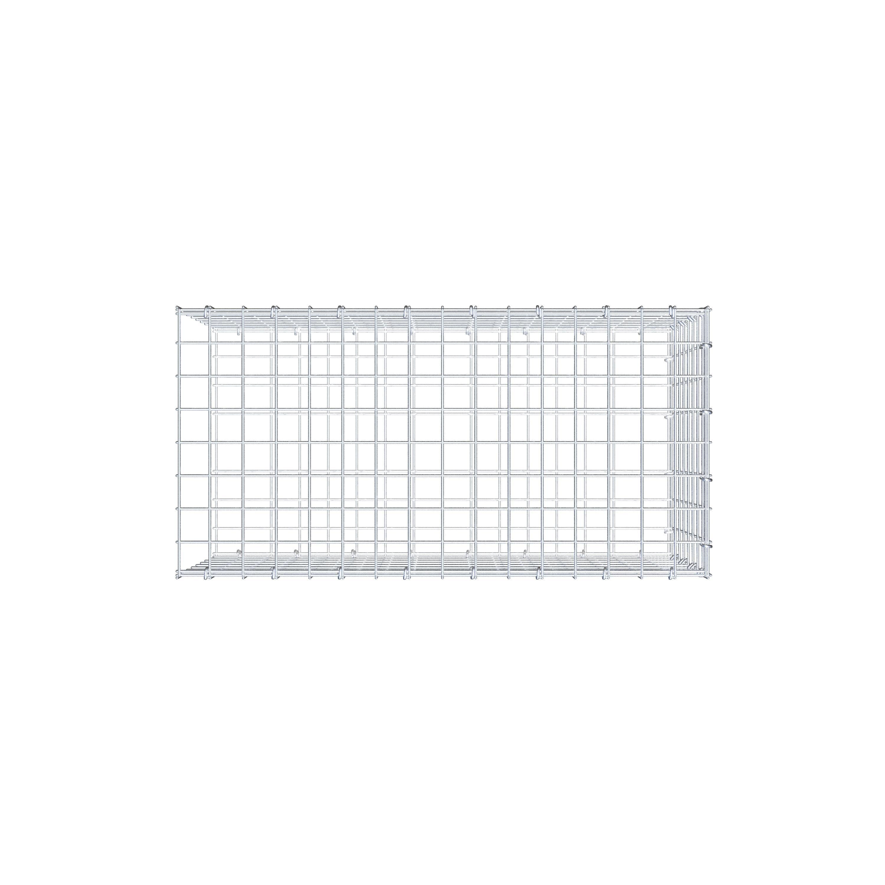 Anbaugabione Typ 2 80 cm x 40 cm x 40 cm (L x H x T), Maschenweite 5 cm x 5 cm, C-Ring