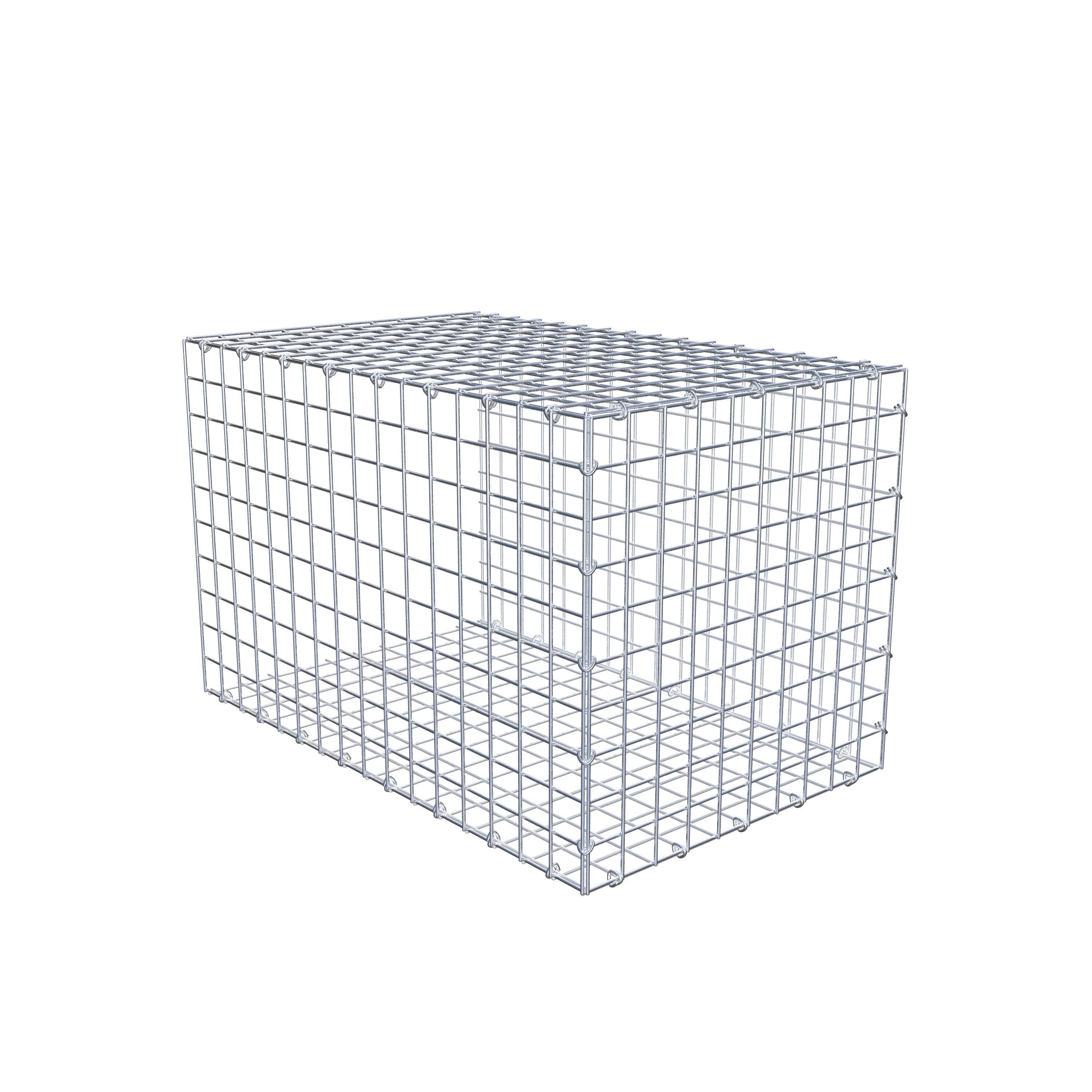 Monteret gabion type 2 80 cm x 50 cm x 50 cm (L x H x D), maskestørrelse 5 cm x 5 cm, C-ring