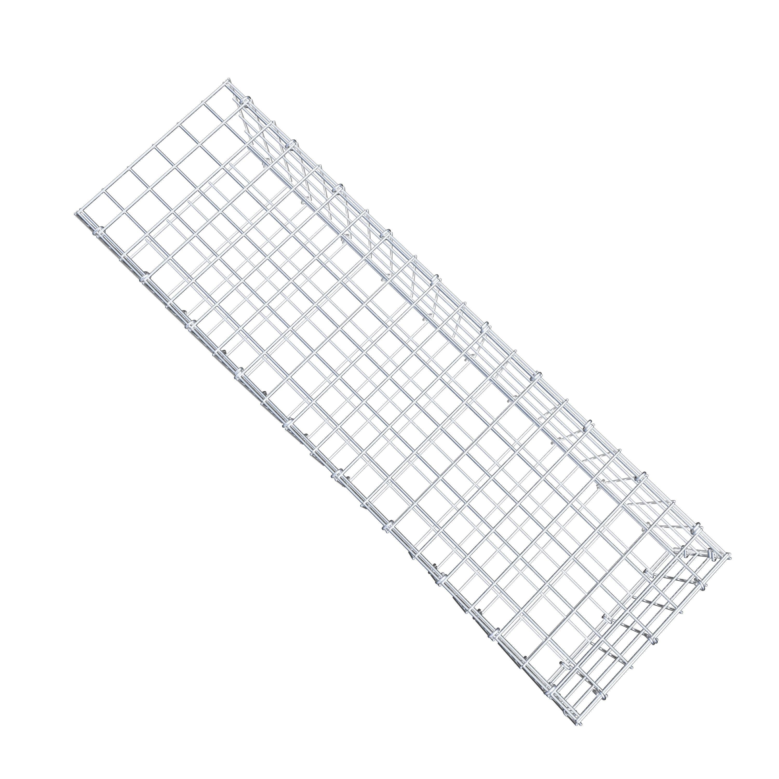 Gavión complementario tipo 2 100 cm x 20 cm x 30 cm (L x A x P), malla 5 cm x 5 cm, anillo en C