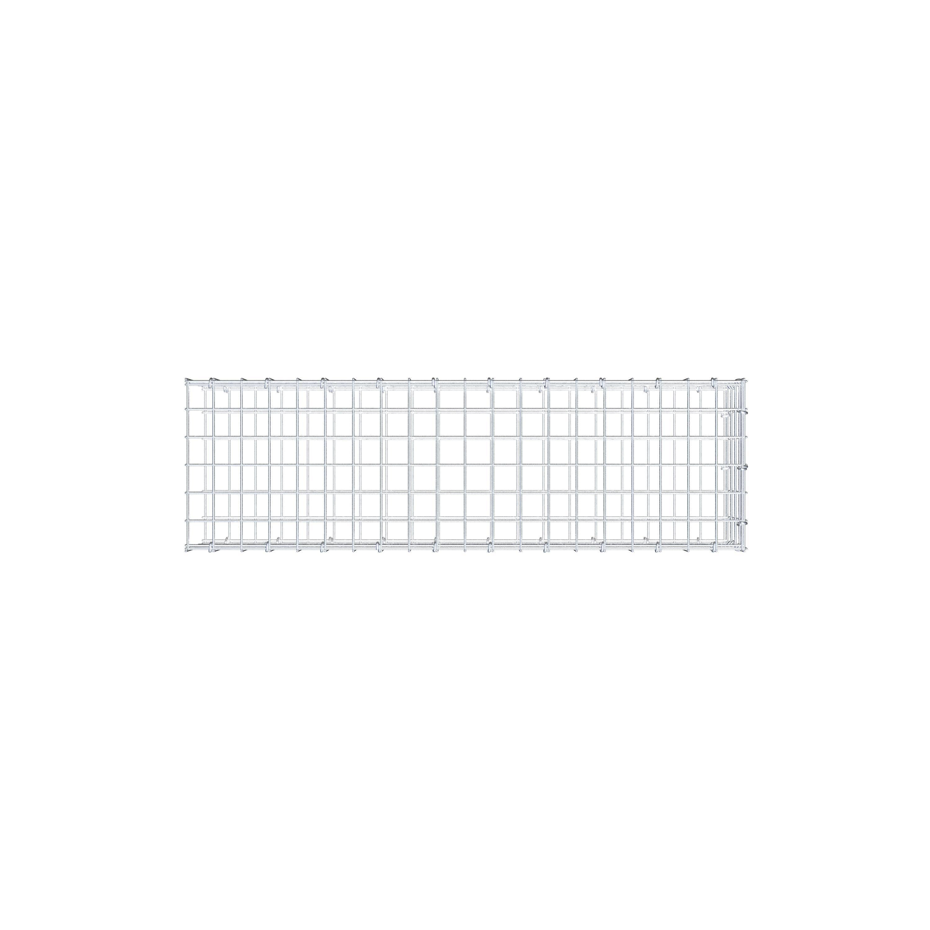 Gavión complementario tipo 2 100 cm x 20 cm x 30 cm (L x A x P), malla 5 cm x 5 cm, anillo en C