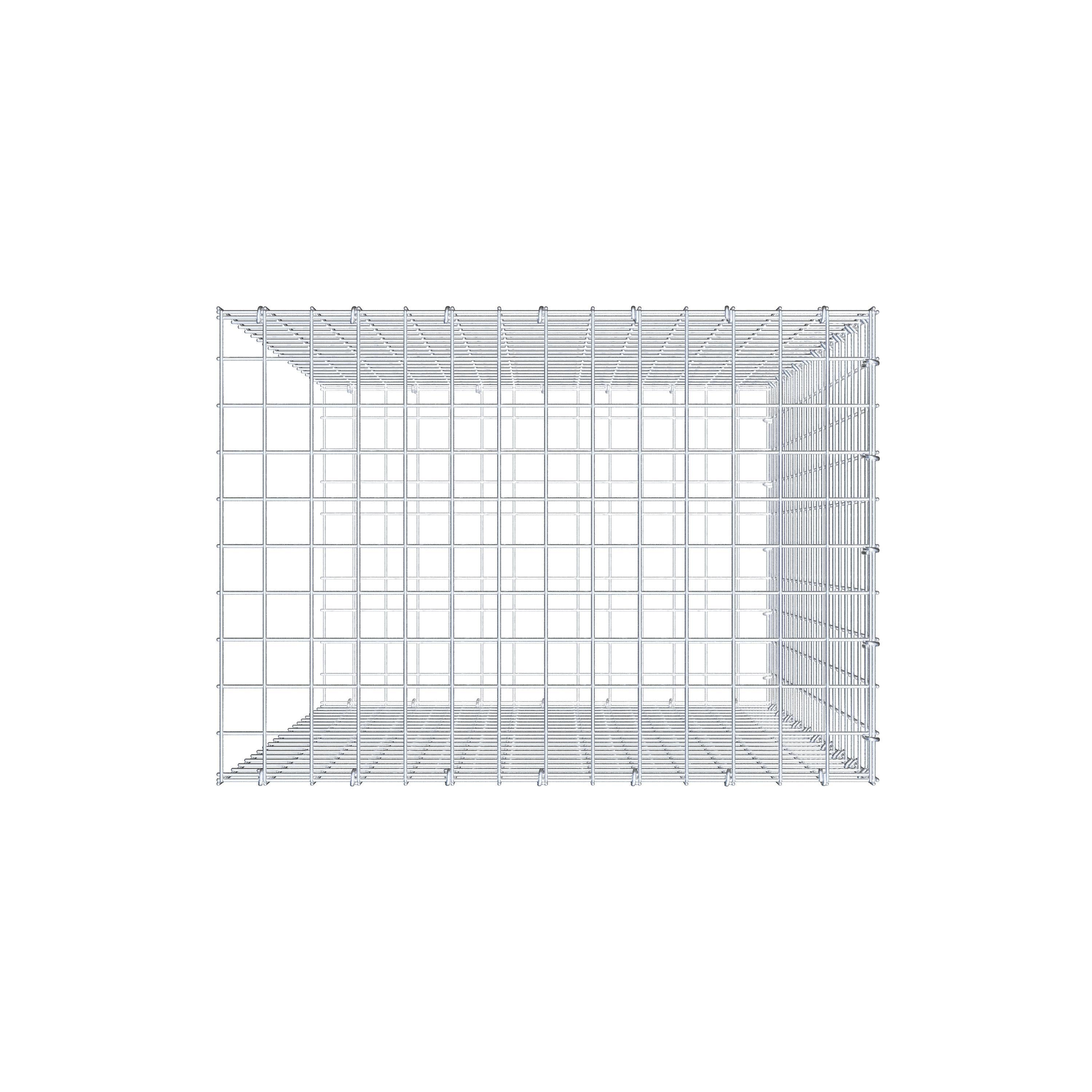 Fourche rapportée type 2 100 cm x 70 cm x 50 cm (L x H x P), mailles 5 cm x 5 cm, anneau C