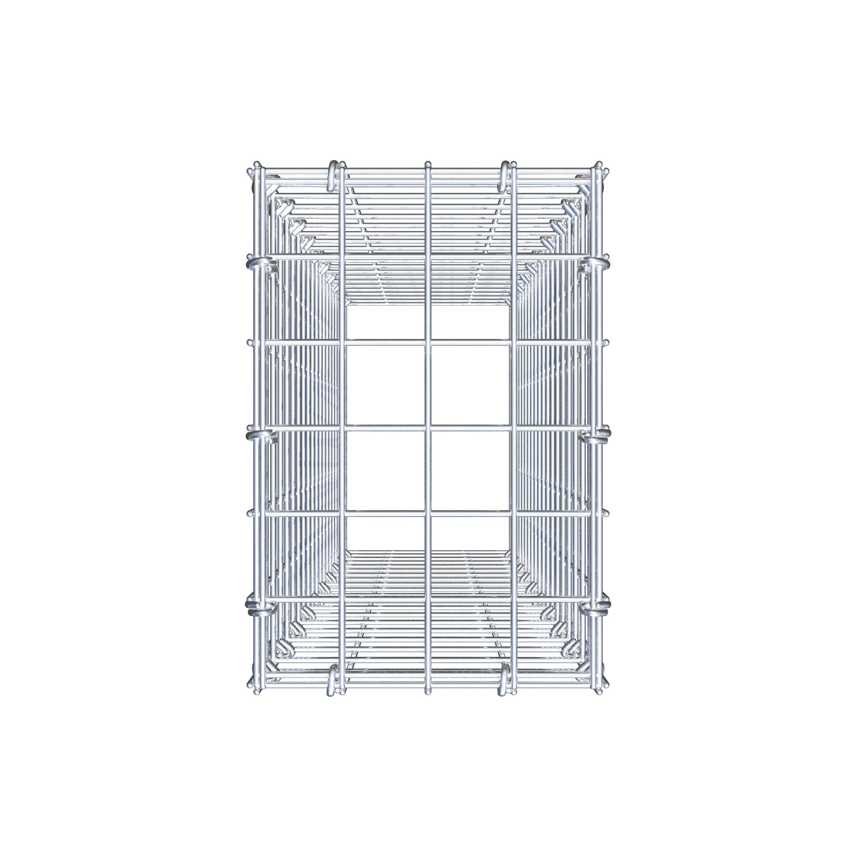 Gabbione aggiuntivo di tipo 3 100 cm x 20 cm x 30 cm (L x H x P), maglia 5 cm x 5 cm, anello a C