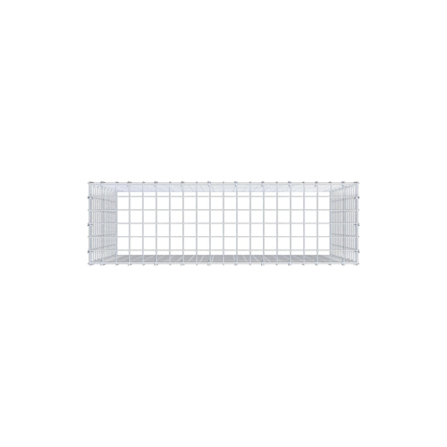 Anbaugabione Typ 3 100 cm x 80 cm x 30 cm (L x H x T), Maschenweite 5 cm x 5 cm, C-Ring