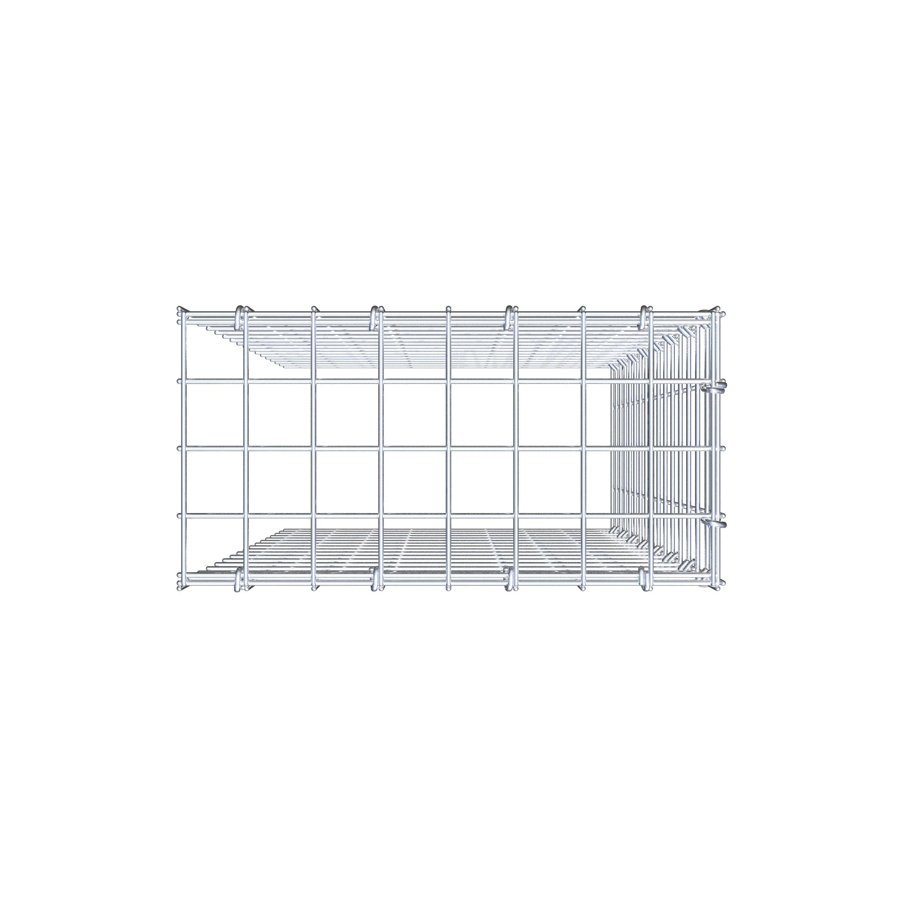 Toegevoegde pool type 4 80 cm x 40 cm x 20 cm (L x H x D), maaswijdte 5 cm x 5 cm, C-ring