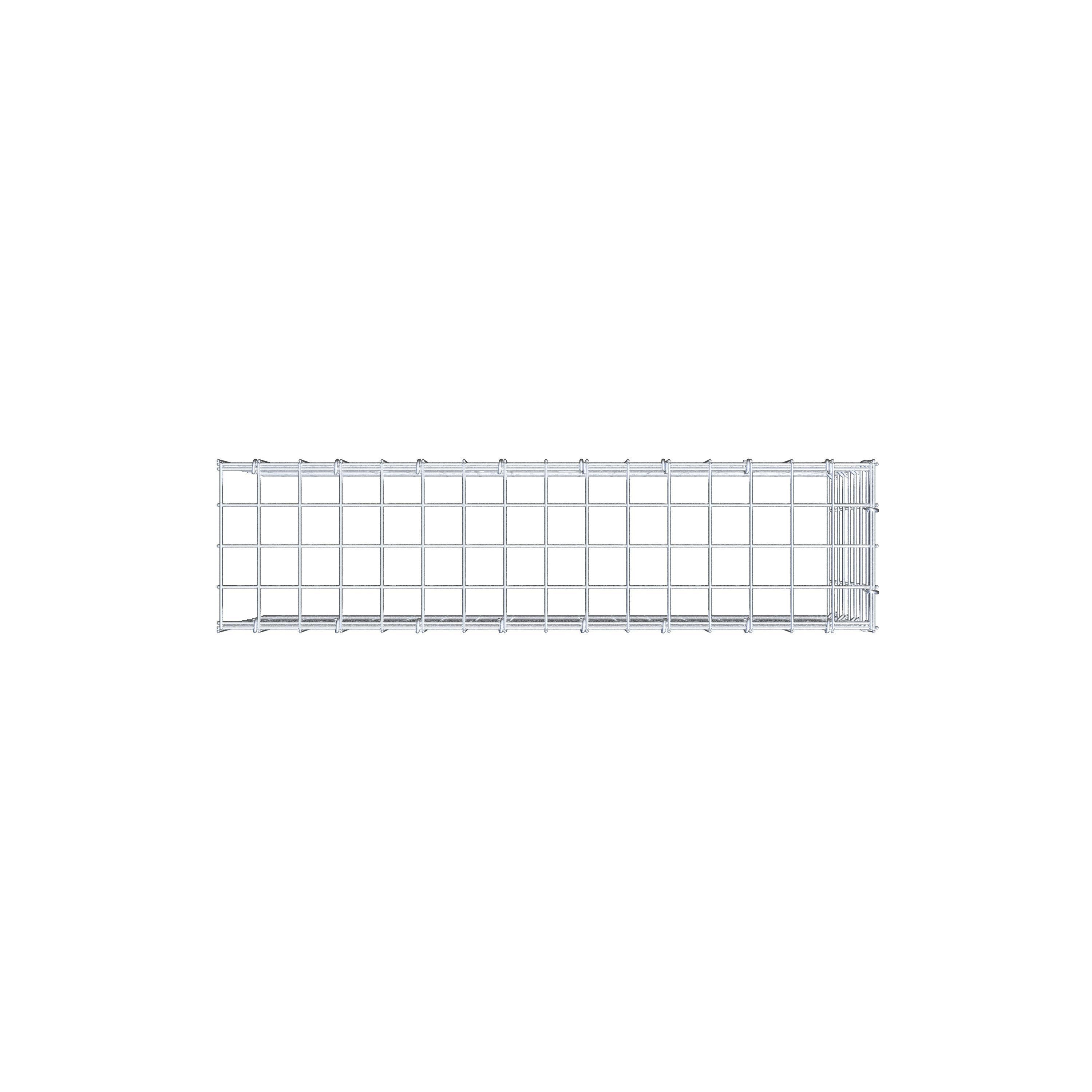 Toegevoegde pool type 4 80 cm x 40 cm x 20 cm (L x H x D), maaswijdte 5 cm x 5 cm, C-ring