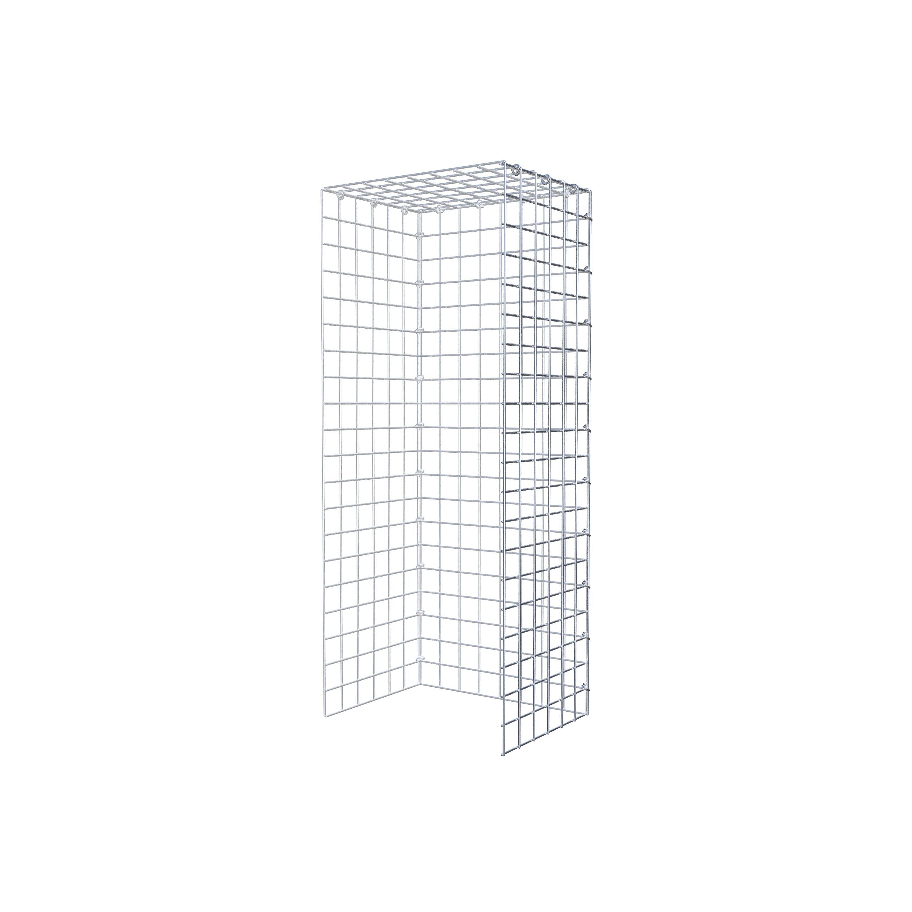 Gabião Tipo 4 100 cm x 30 cm x 40 cm (C x A x P), malhagem 5 cm x 5 cm, anel C