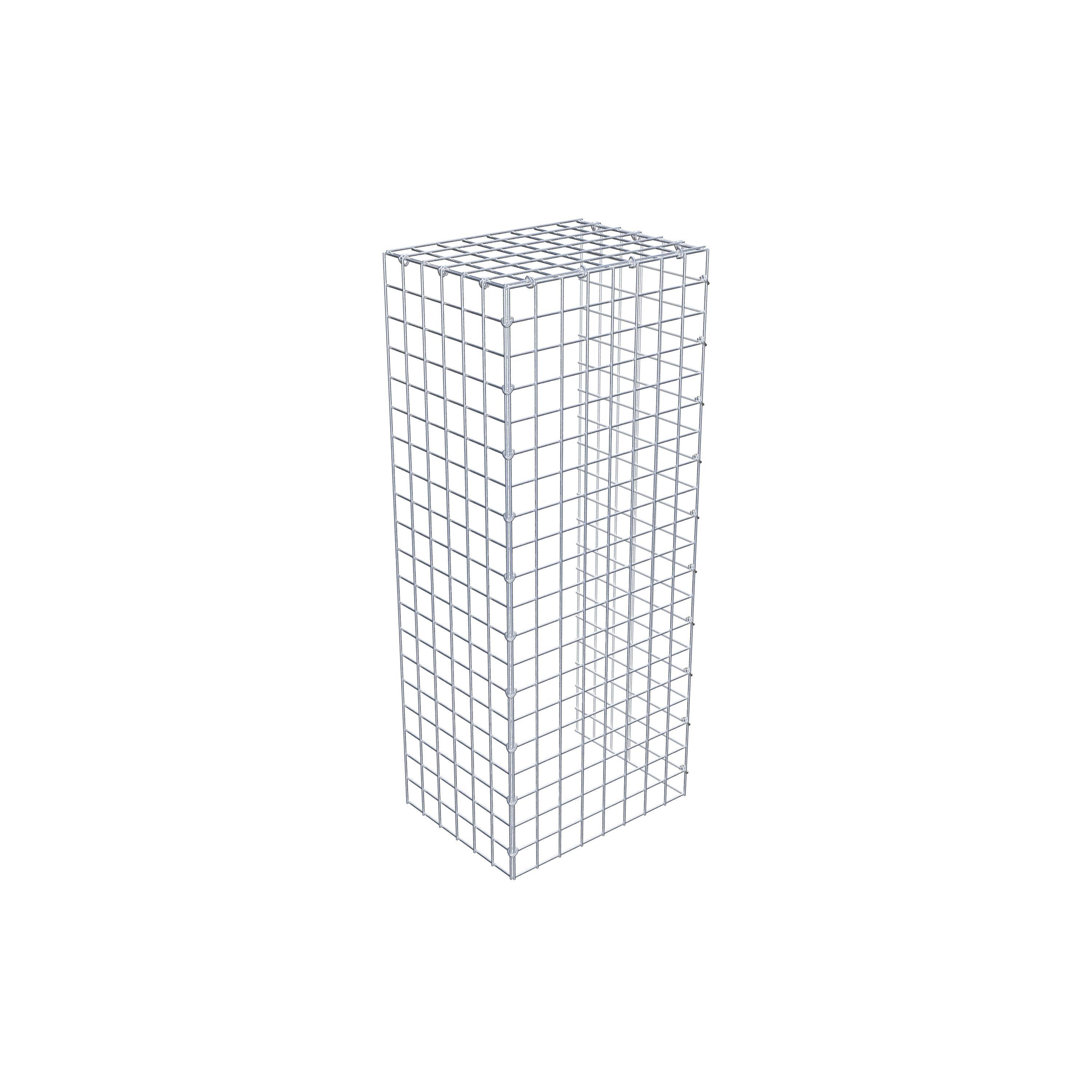 Gabião Tipo 4 100 cm x 30 cm x 40 cm (C x A x P), malhagem 5 cm x 5 cm, anel C