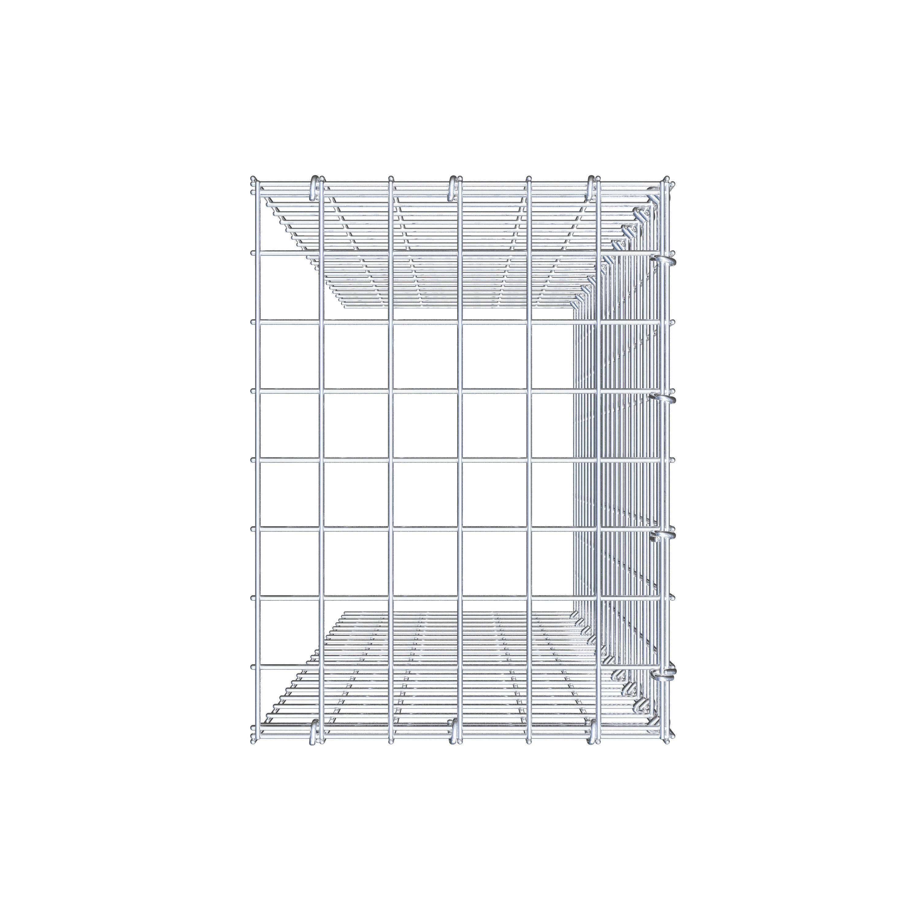 Gabião Tipo 4 100 cm x 30 cm x 40 cm (C x A x P), malhagem 5 cm x 5 cm, anel C