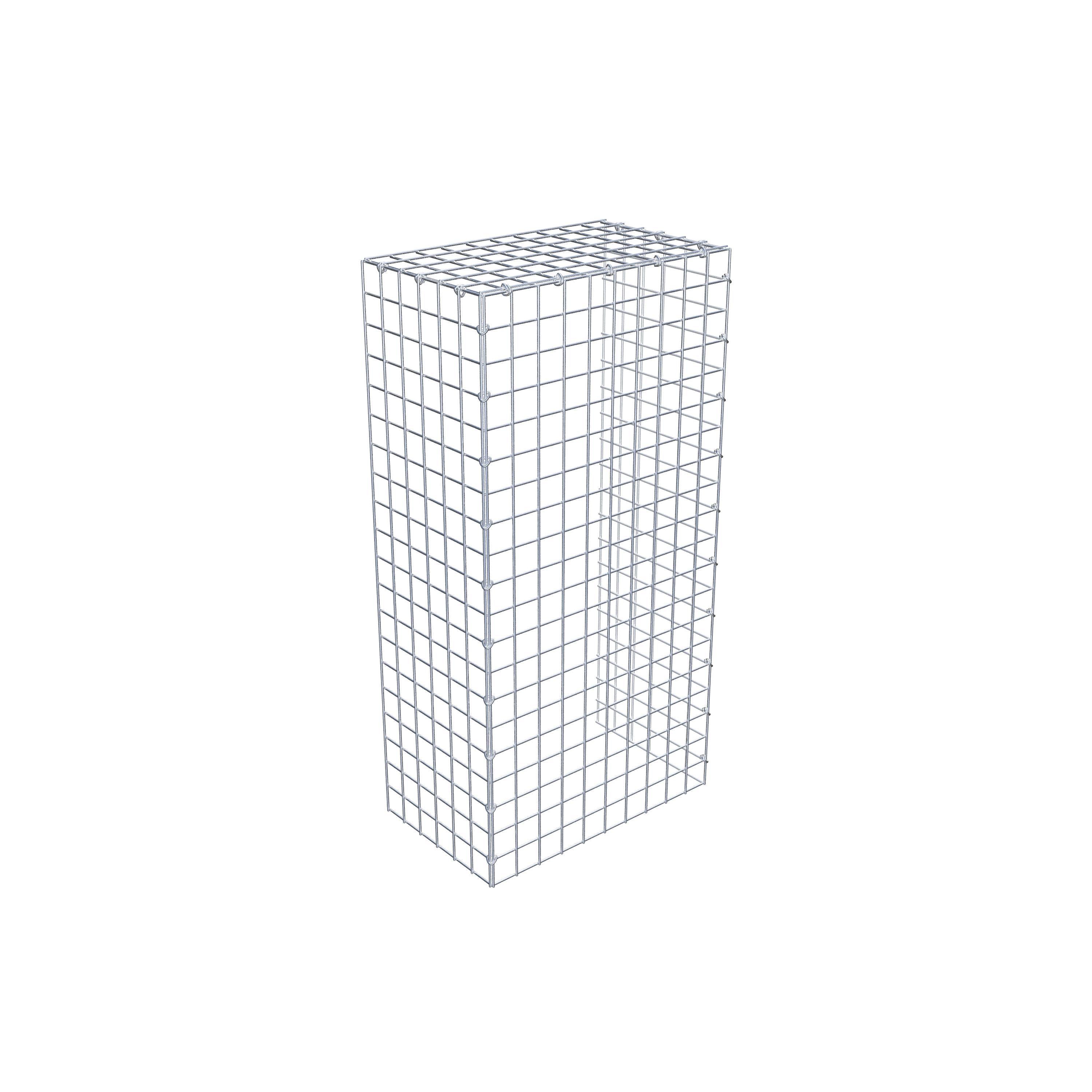 Gabião Tipo 4 100 cm x 30 cm x 50 cm (C x A x P), malhagem 5 cm x 5 cm, anel C