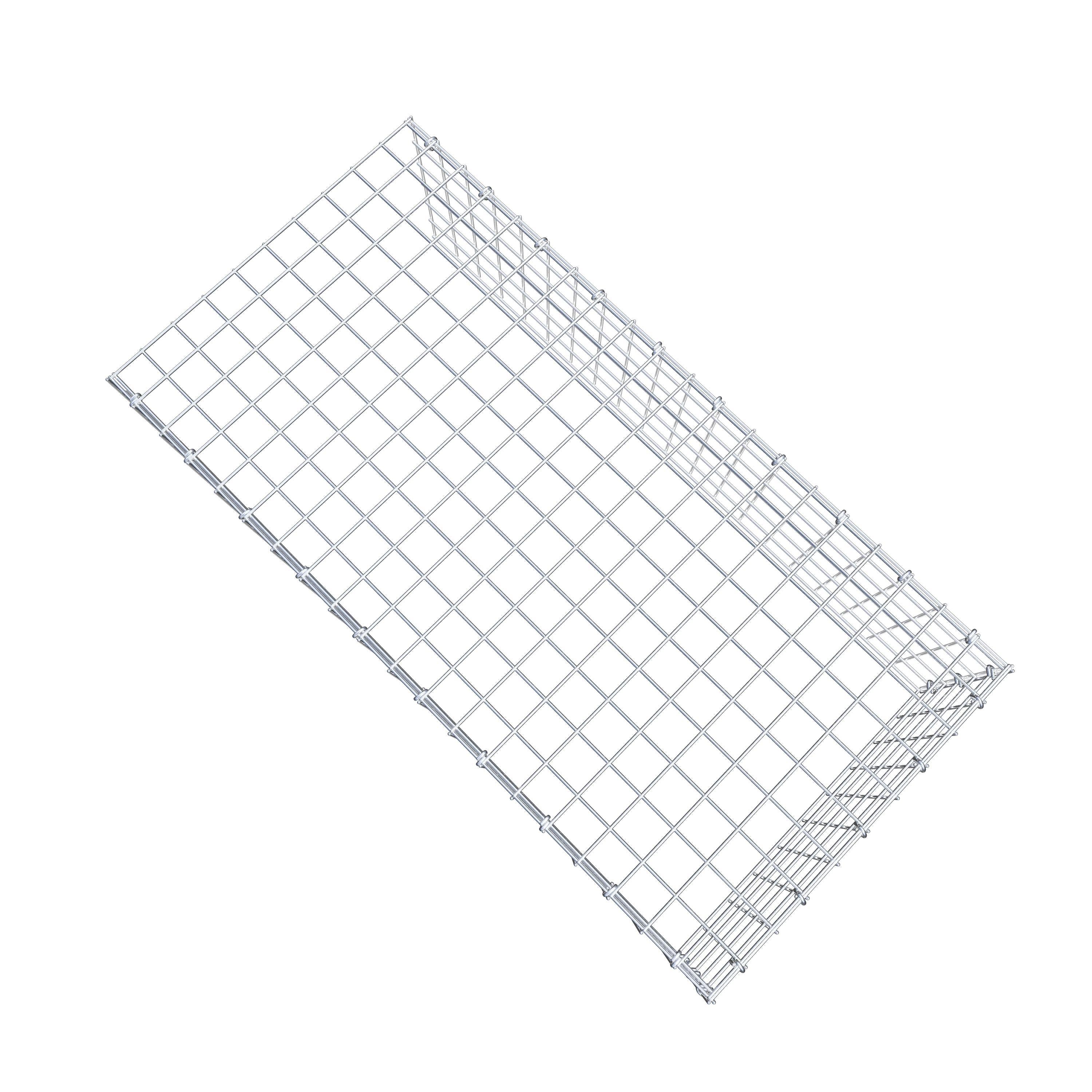Gabião Tipo 4 100 cm x 30 cm x 50 cm (C x A x P), malhagem 5 cm x 5 cm, anel C