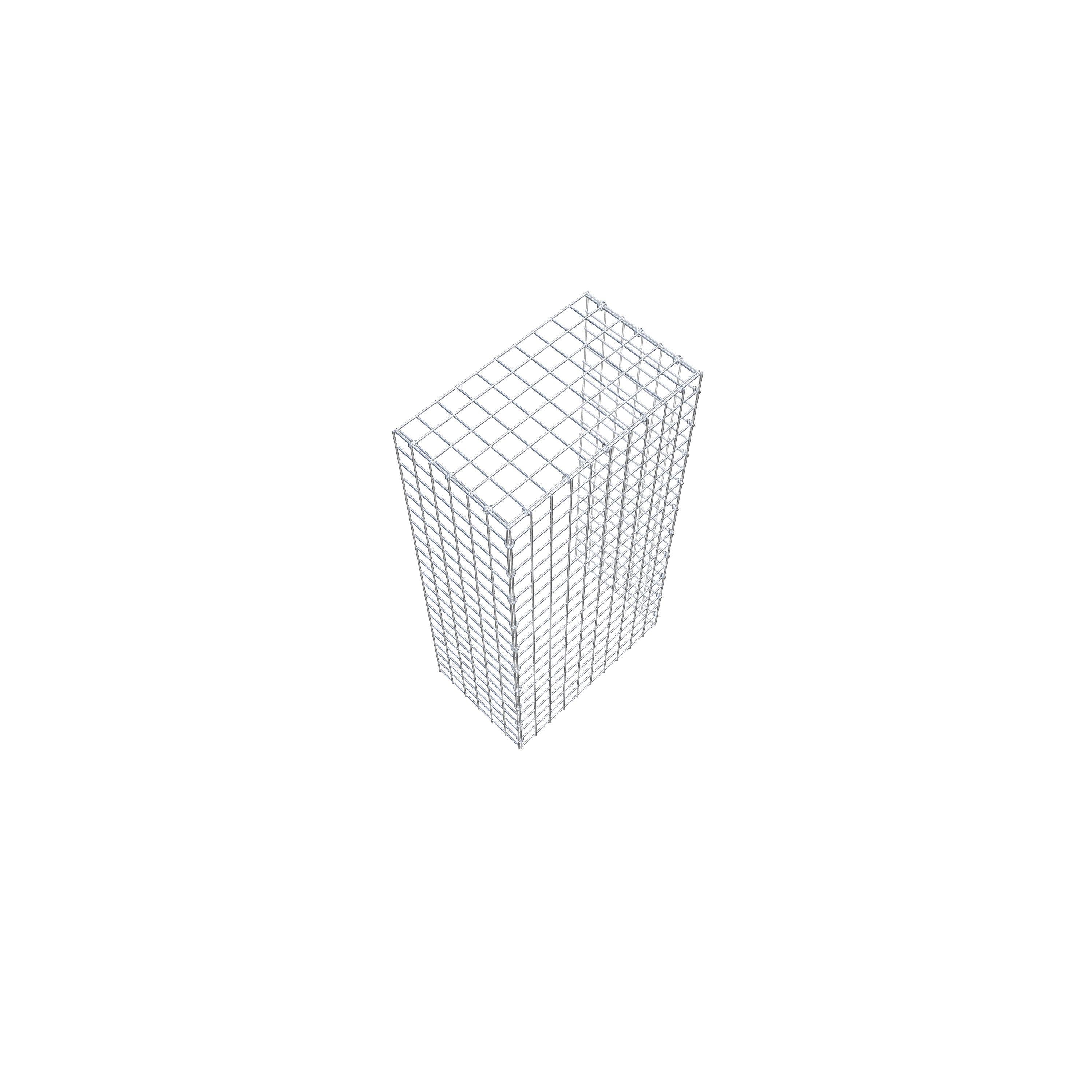 Gabião Tipo 4 100 cm x 30 cm x 50 cm (C x A x P), malhagem 5 cm x 5 cm, anel C