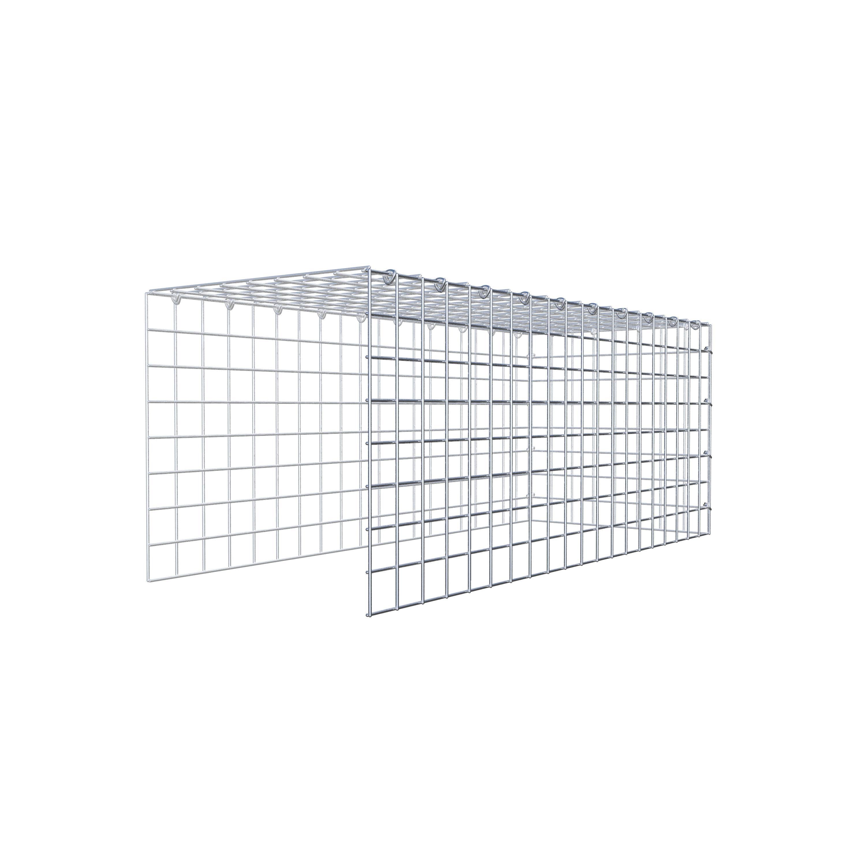 Gabbione aggiuntivo tipo 4 100 cm x 40 cm x 40 cm (L x H x P), maglia 5 cm x 5 cm, anello a C