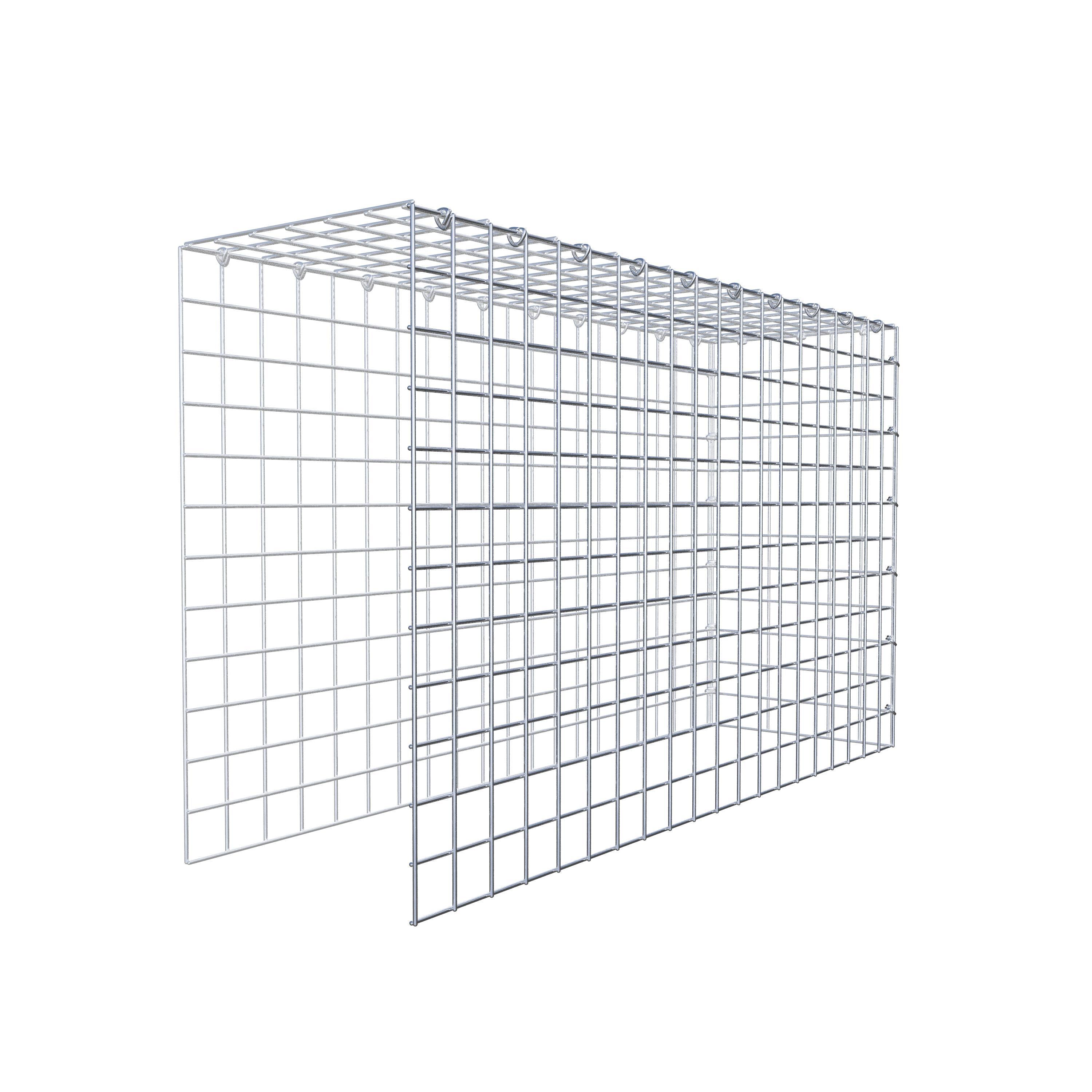 Fourche rapportée type 4 100 cm x 60 cm x 30 cm (L x H x P), mailles 5 cm x 5 cm, anneau C
