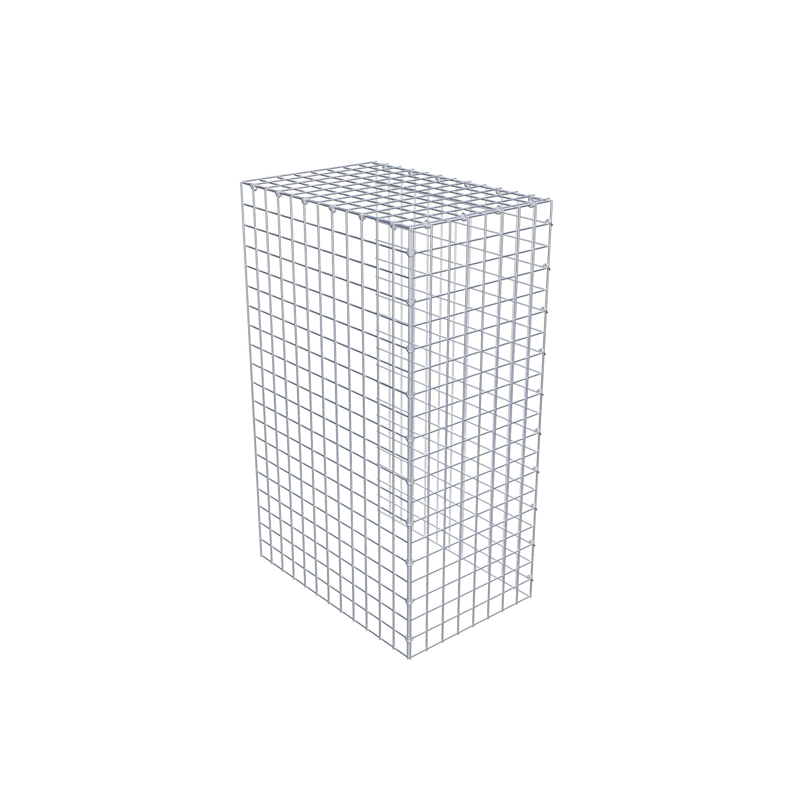 Fästbar gabion typ 4 100 cm x 60 cm x 40 cm (L x H x D), maskstorlek 5 cm x 5 cm, C-ring
