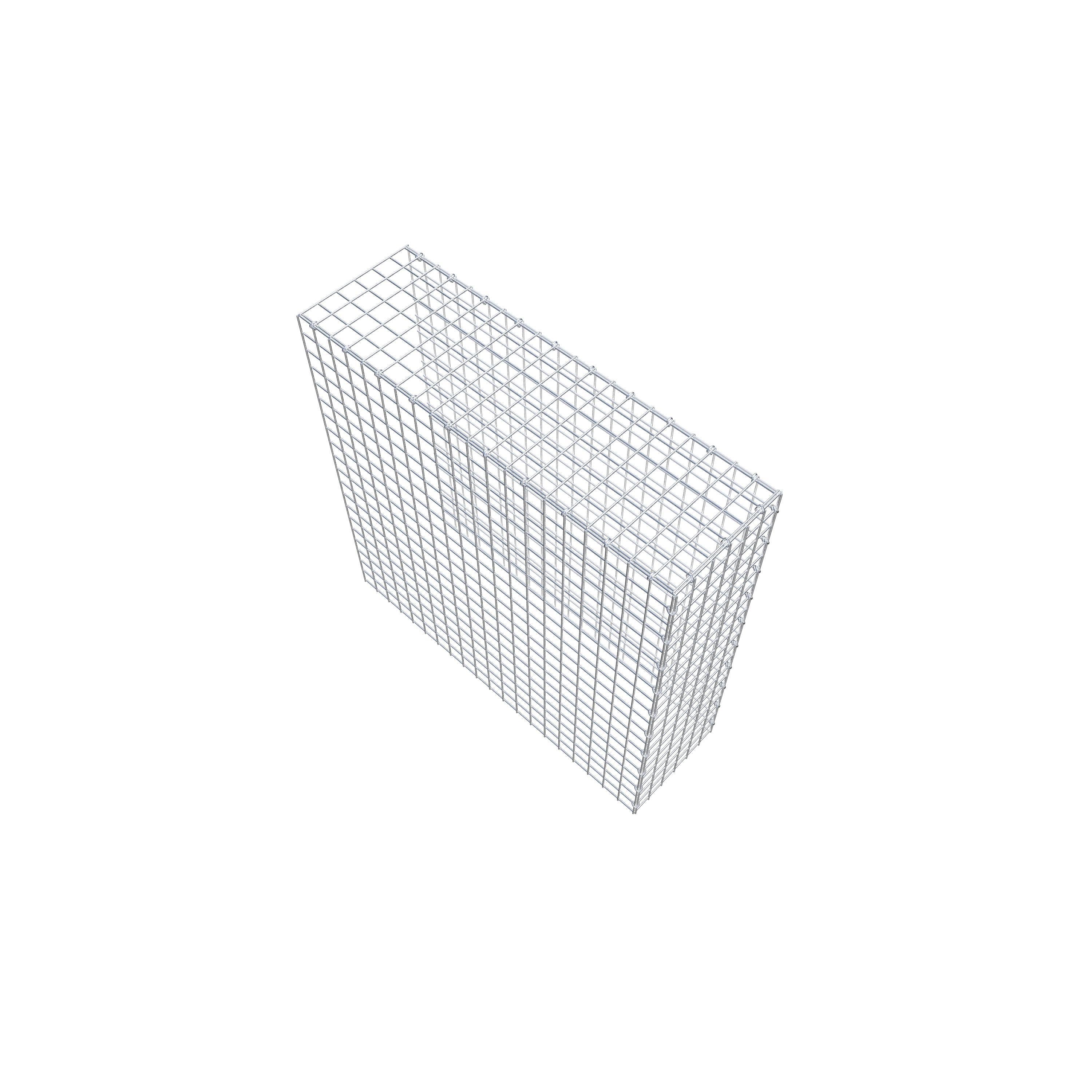 Gabião Tipo 4 100 cm x 100 cm x 30 cm (C x A x P), malhagem 5 cm x 5 cm, anel C