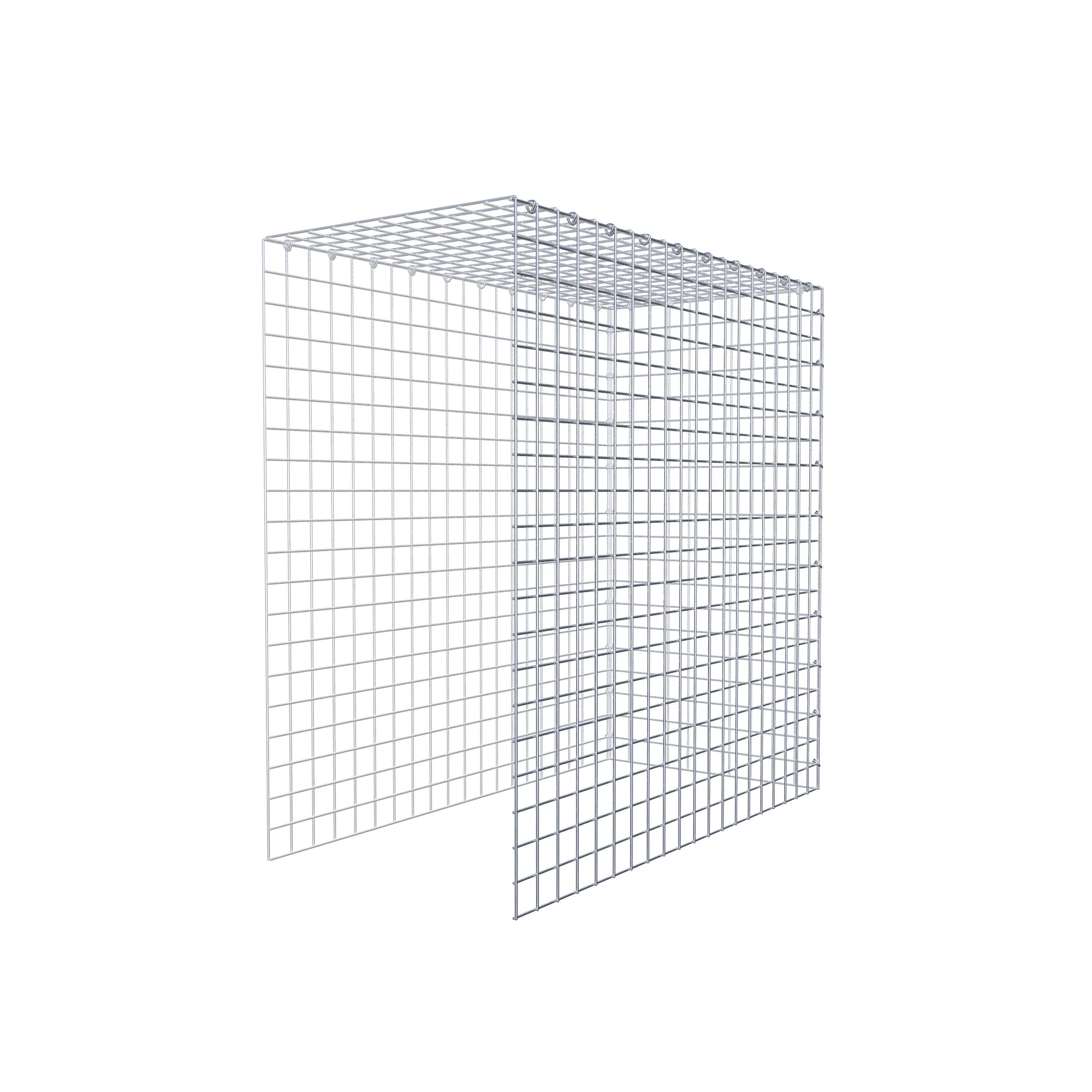 Gabião Tipo 4 100 cm x 100 cm x 50 cm (C x A x P), malhagem 5 cm x 5 cm, anel C