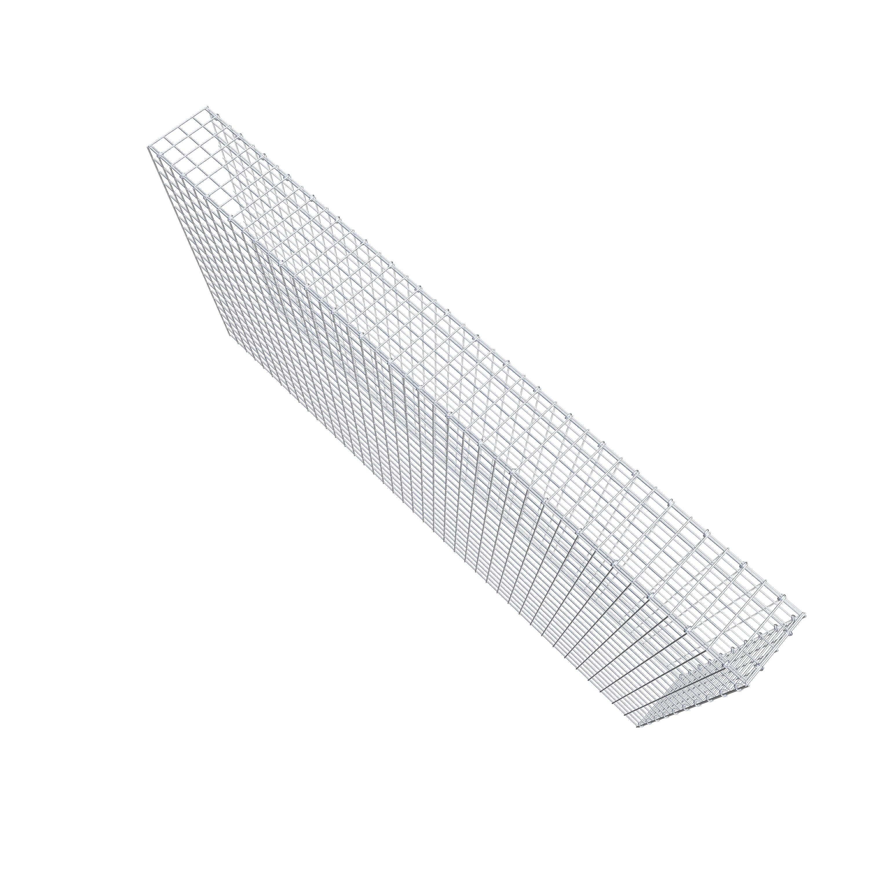 Fourche rapportée type 4 200 cm x 100 cm x 20 cm (L x H x P), mailles 5 cm x 5 cm, anneau C