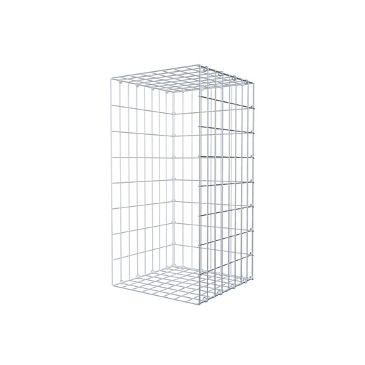 Gabião tipo 2 80 cm x 40 cm x 40 cm, malhagem 5 cm x 10 cm, anel C