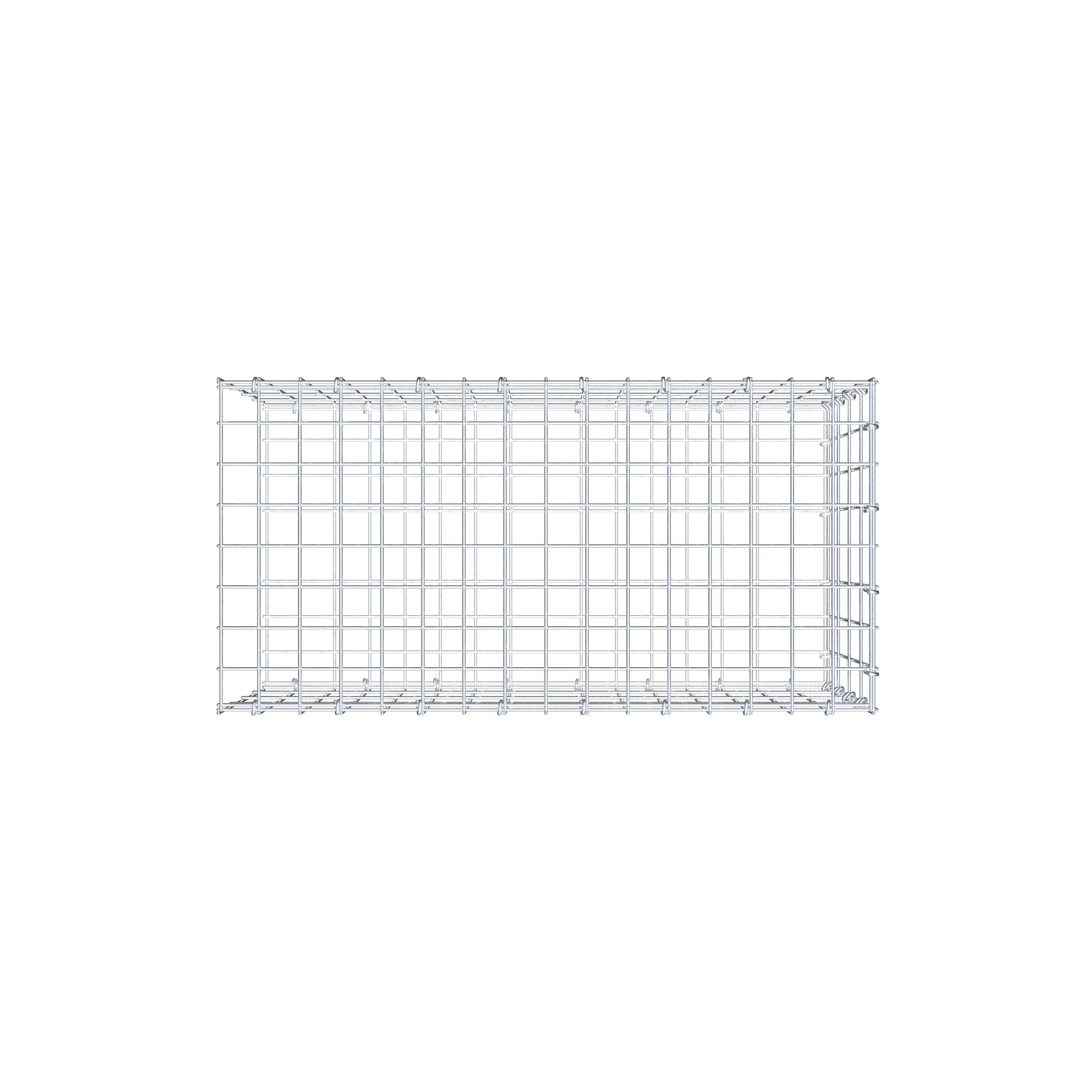 Monteret gabion type 2 80 cm x 40 cm x 40 cm, maskestørrelse 5 cm x 10 cm, C-ring