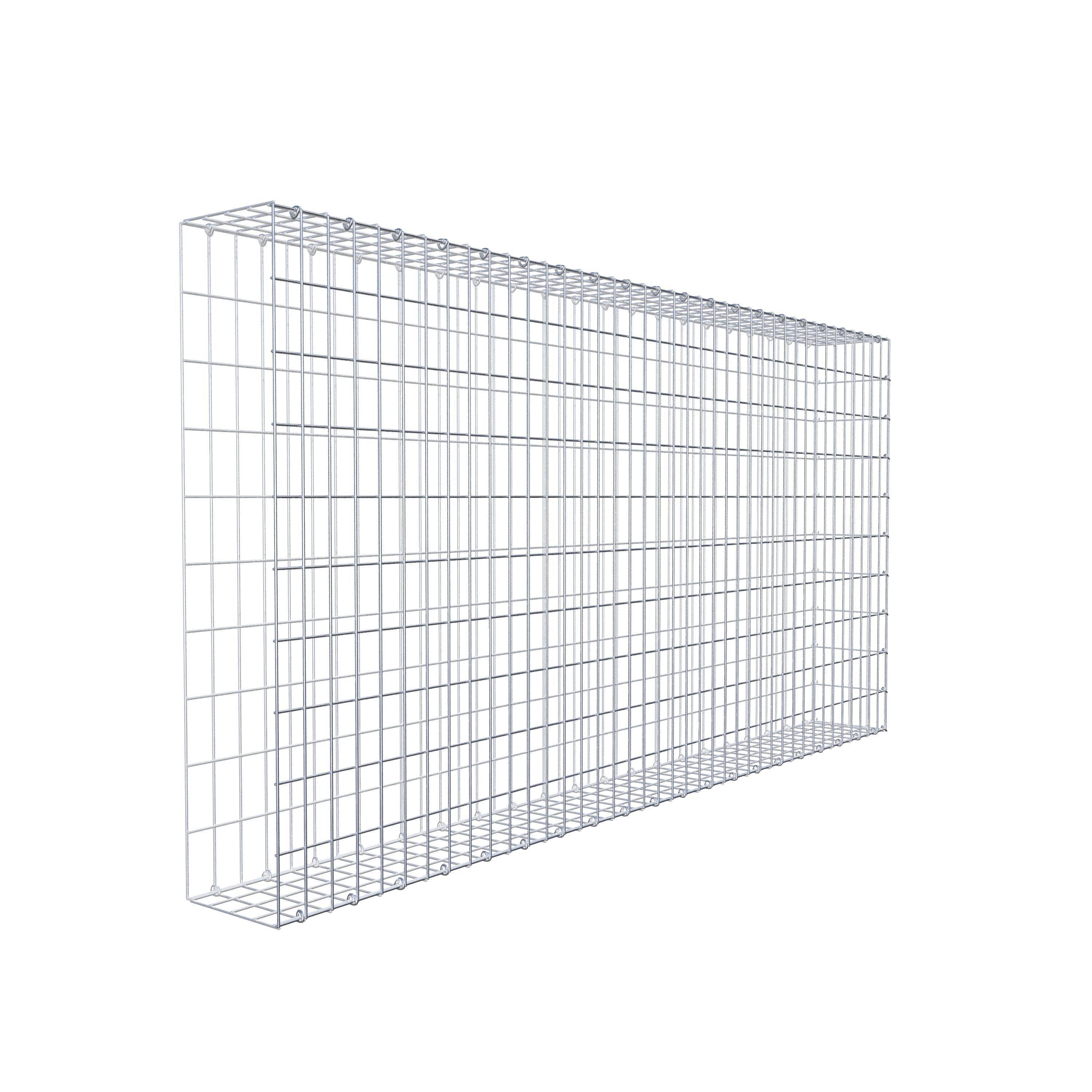 Fourche rapportée type 2 200 cm x 100 cm x 20 cm, maille 5 cm x 10 cm, anneau en C