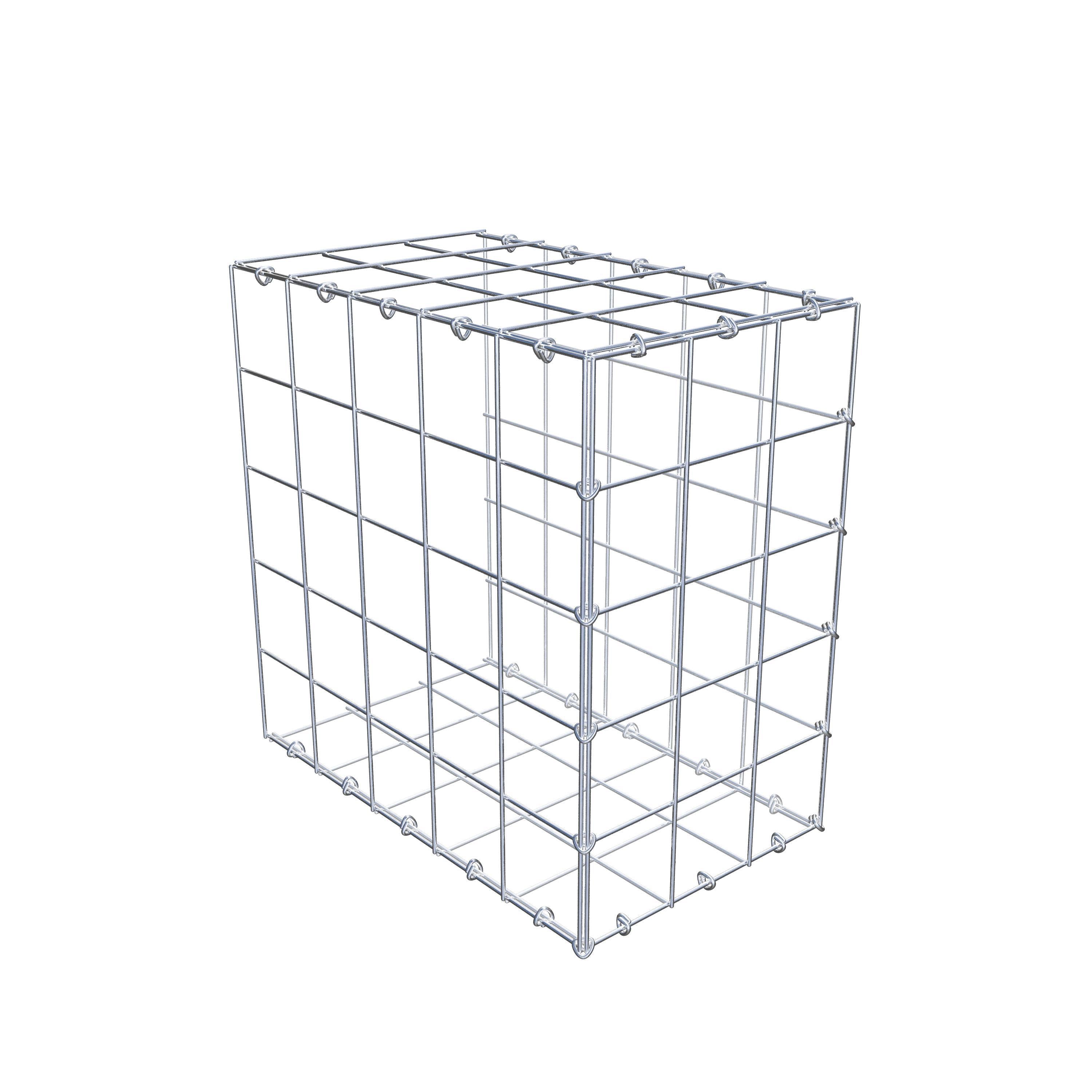 Gavión complementario de tipo 2 50 cm x 50 cm x 30 cm (L x A x P), malla 10 cm x 10 cm, anillo en C