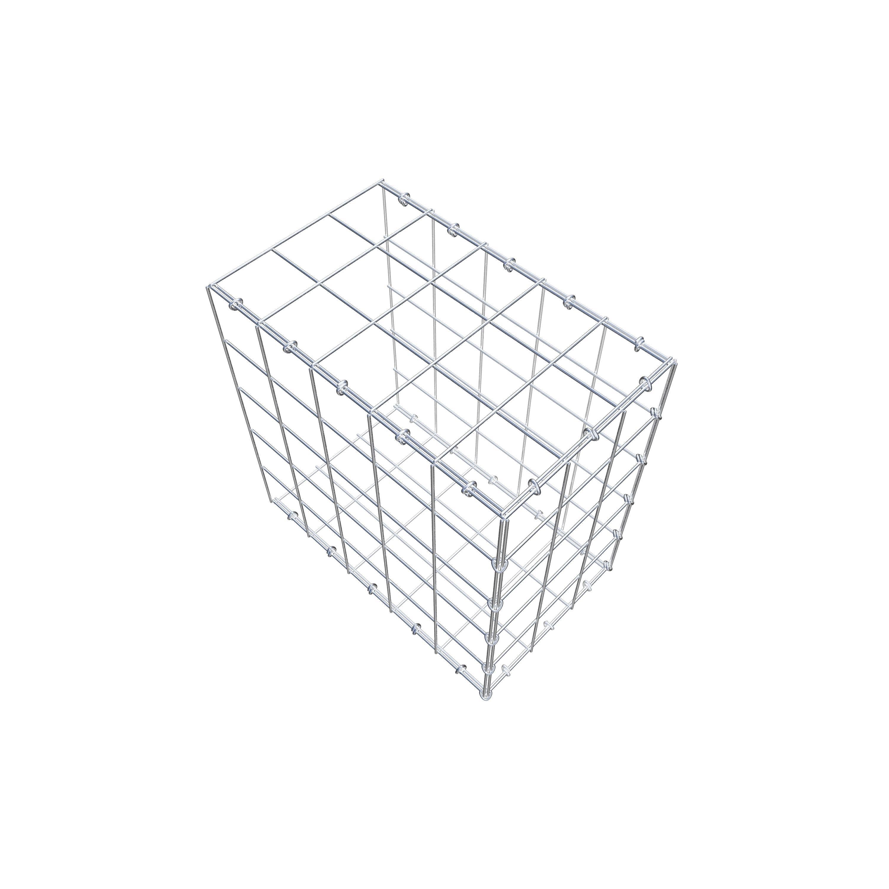 Gavión complementario de tipo 2 50 cm x 50 cm x 30 cm (L x A x P), malla 10 cm x 10 cm, anillo en C