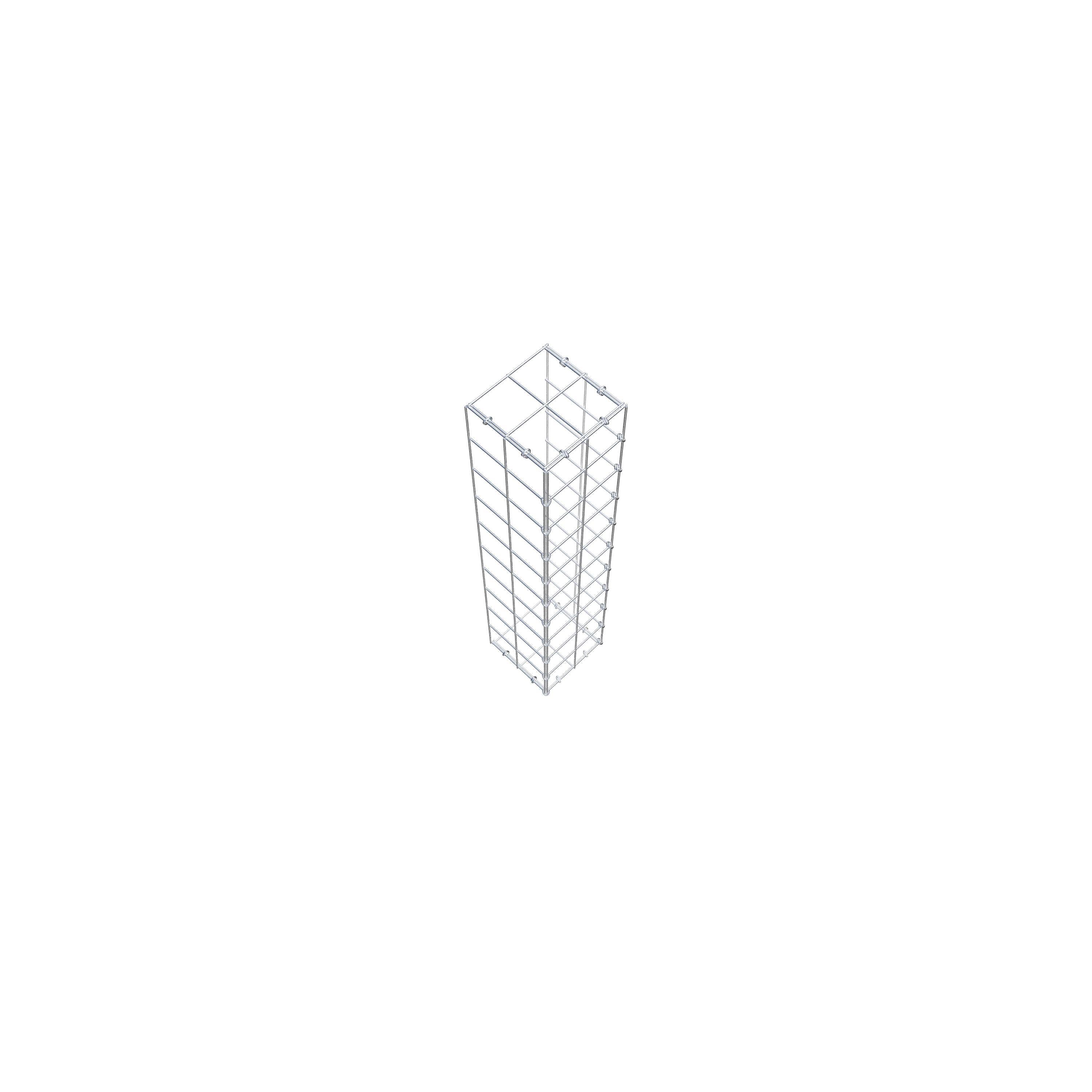 Anbaugabione Typ 2 100 cm x 20 cm x 20 cm (L x H x T), Maschenweite 10 cm x 10 cm, C-Ring