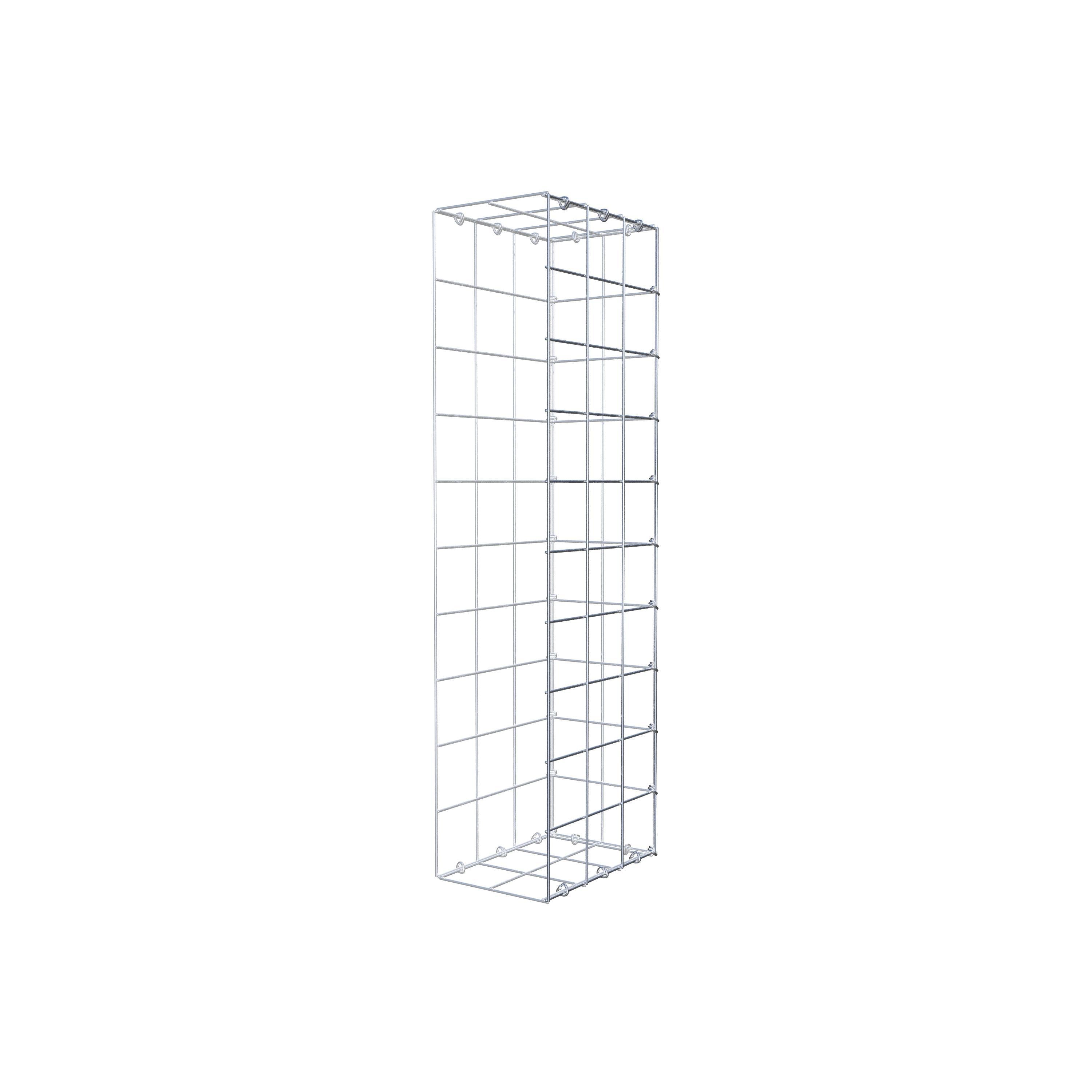 Fourche rapportée type 2 100 cm x 30 cm x 20 cm (L x H x P), maille 10 cm x 10 cm, anneau en C