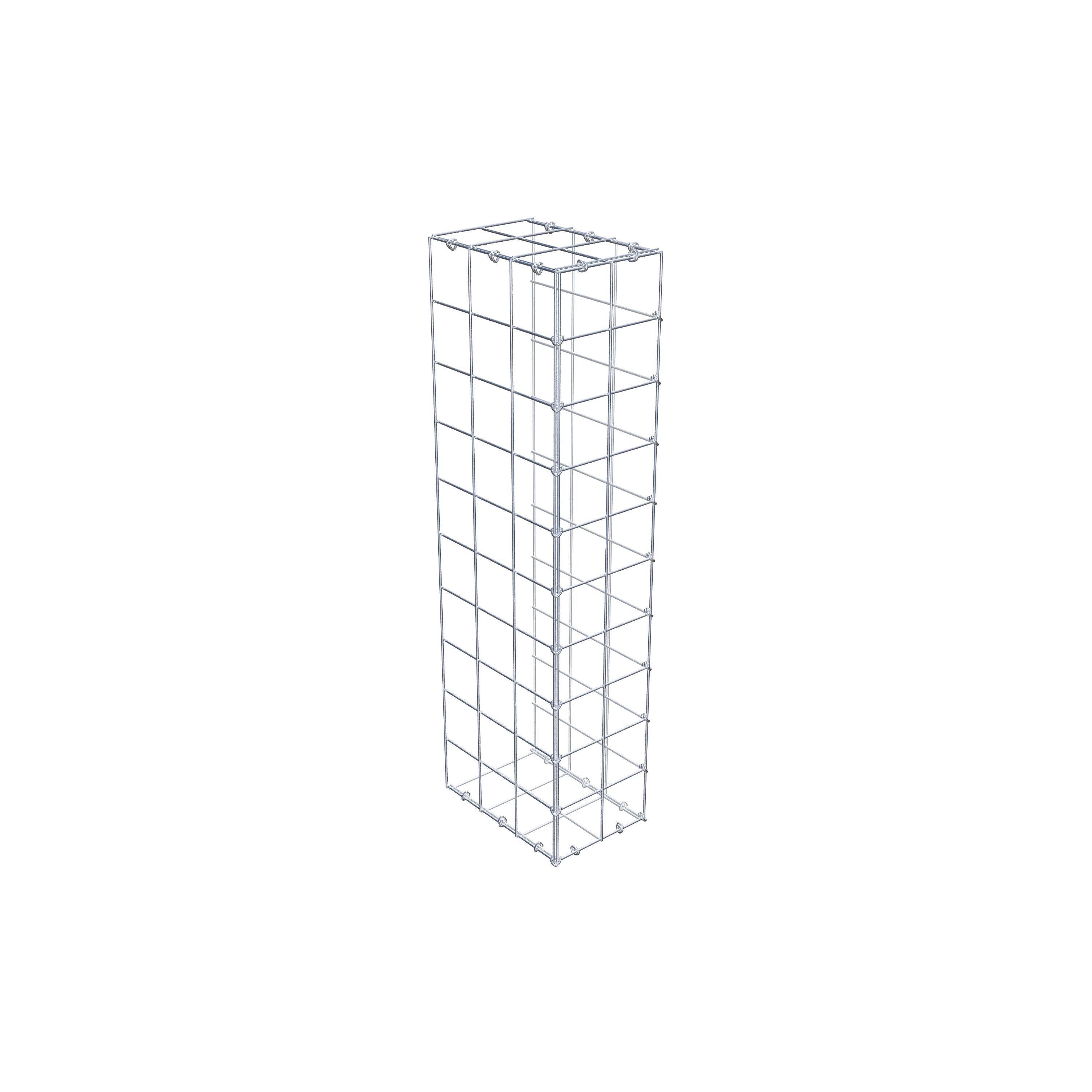Fourche rapportée type 2 100 cm x 30 cm x 20 cm (L x H x P), maille 10 cm x 10 cm, anneau en C