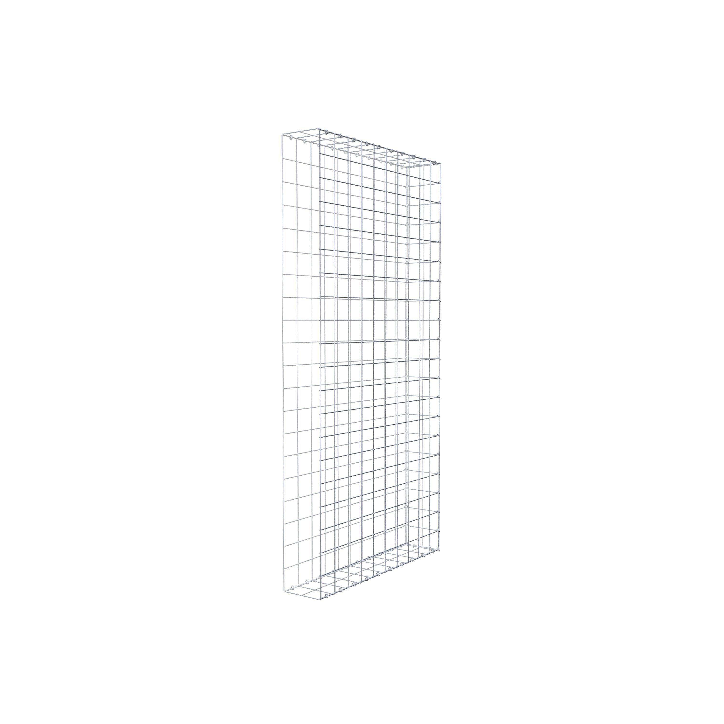 Fourche rapportée type 2 200 cm x 100 cm x 20 cm (L x H x P), mailles 10 cm x 10 cm, anneau en C