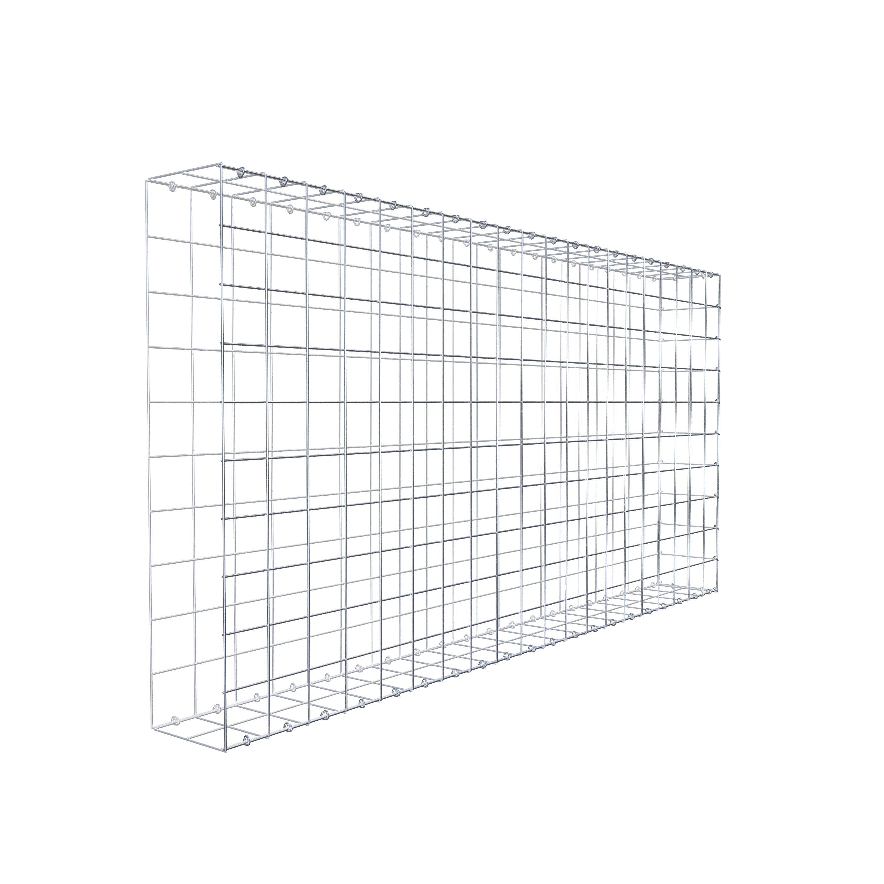 Fourche rapportée type 2 200 cm x 100 cm x 20 cm (L x H x P), mailles 10 cm x 10 cm, anneau en C