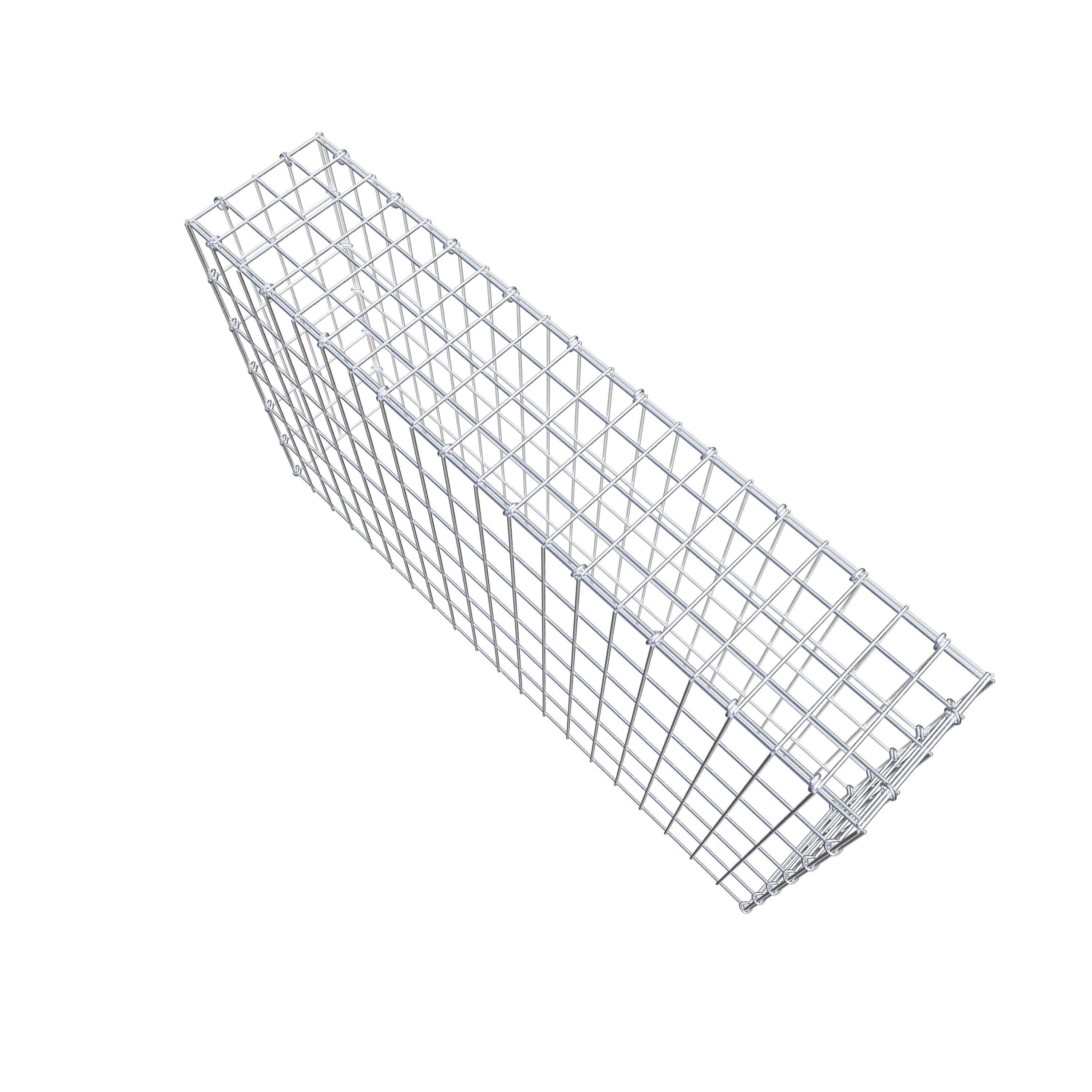 Gabbione aggiuntivo di tipo 3 100 cm x 60 cm x 20 cm (L x H x P), maglia 5 cm x 10 cm, anello a C