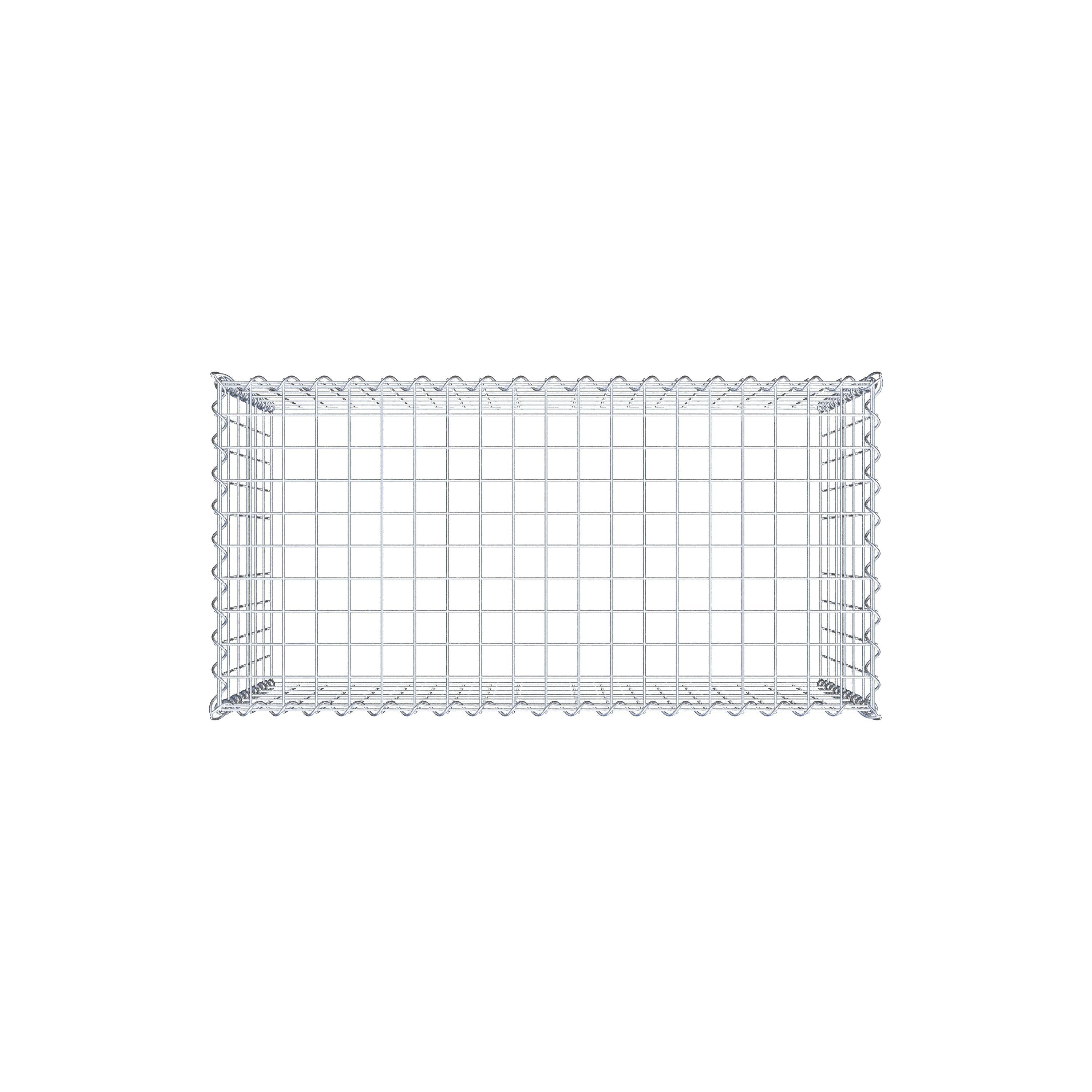 Gabião tipo 3 100 cm x 60 cm x 50 cm (C x A x P), malhagem 5 cm x 10 cm, espiral
