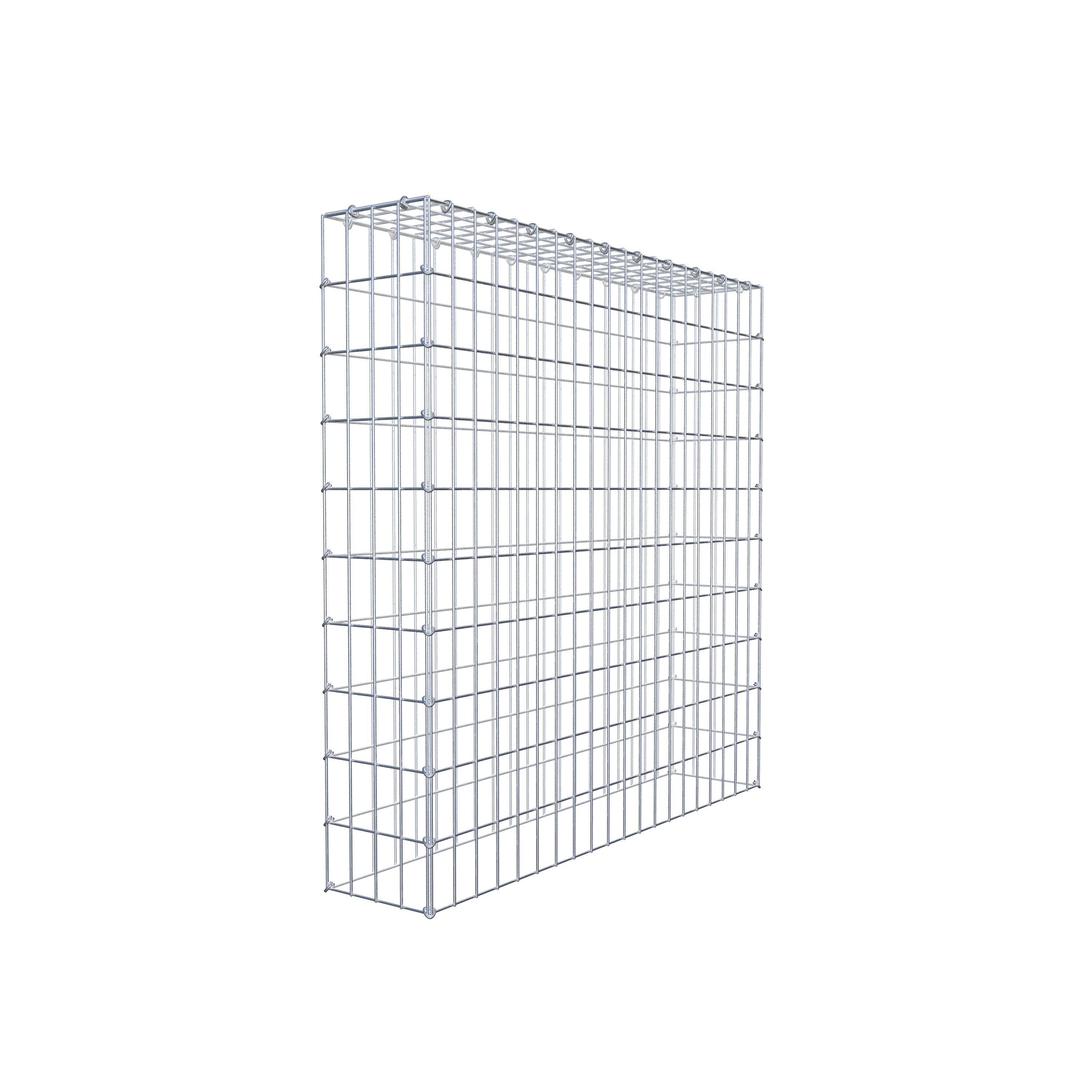 Gavión complementario de tipo 3 100 cm x 100 cm x 20 cm (L x A x P), malla 5 cm x 10 cm, anillo en C