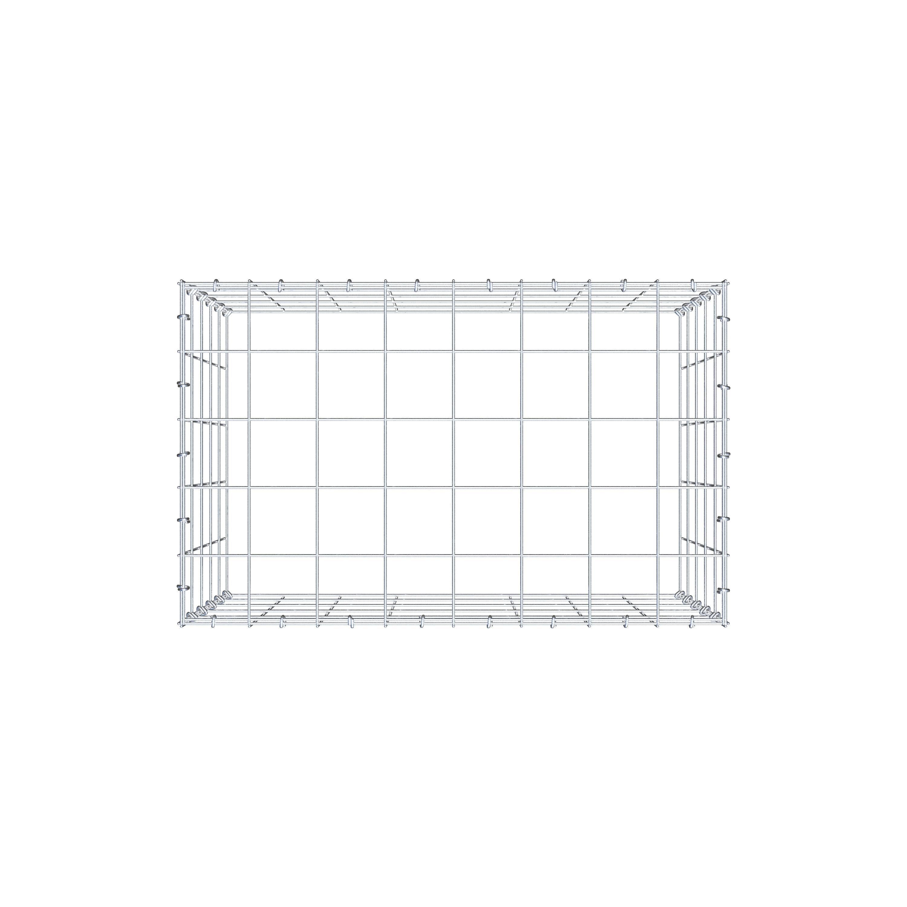 Pile aggiuntivo tipo 3 80 cm x 50 cm x 50 cm (L x H x P), maglia 10 cm x 10 cm, anello a C