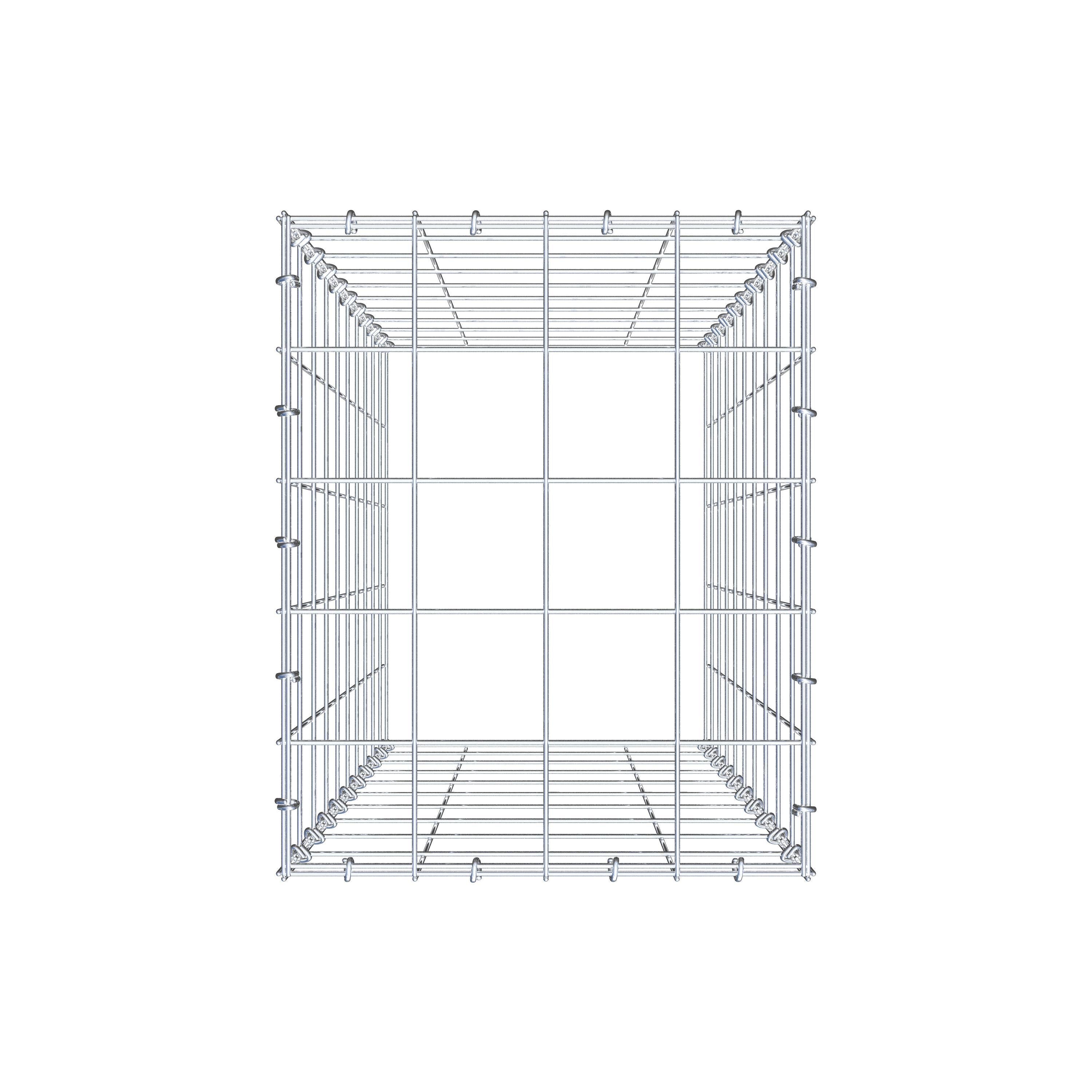 Pile aggiuntivo tipo 3 100 cm x 40 cm x 50 cm (L x H x P), maglia 10 cm x 10 cm, anello a C