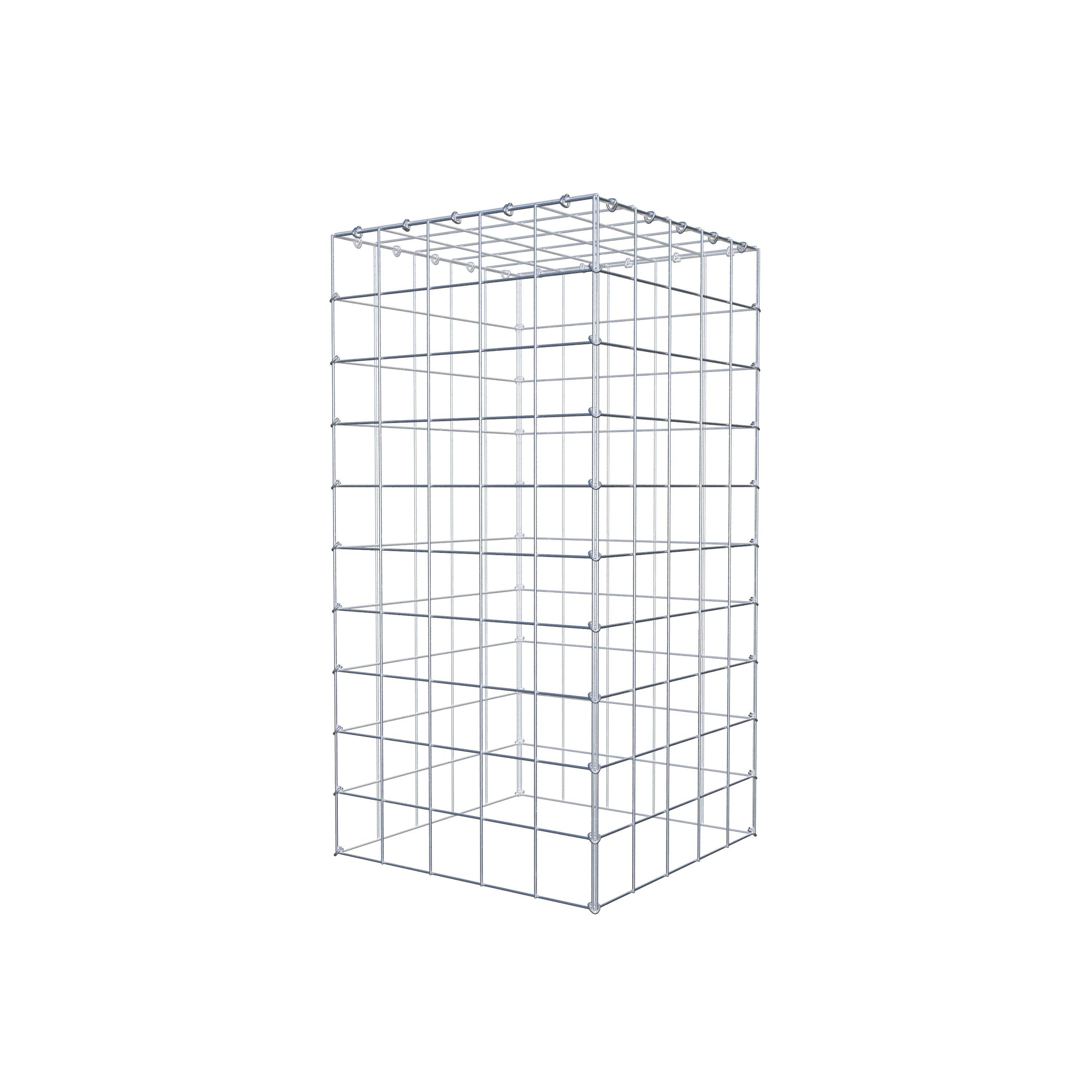 Gabião Tipo 3 100 cm x 50 cm x 50 cm (C x A x P), malhagem 10 cm x 10 cm, anel C