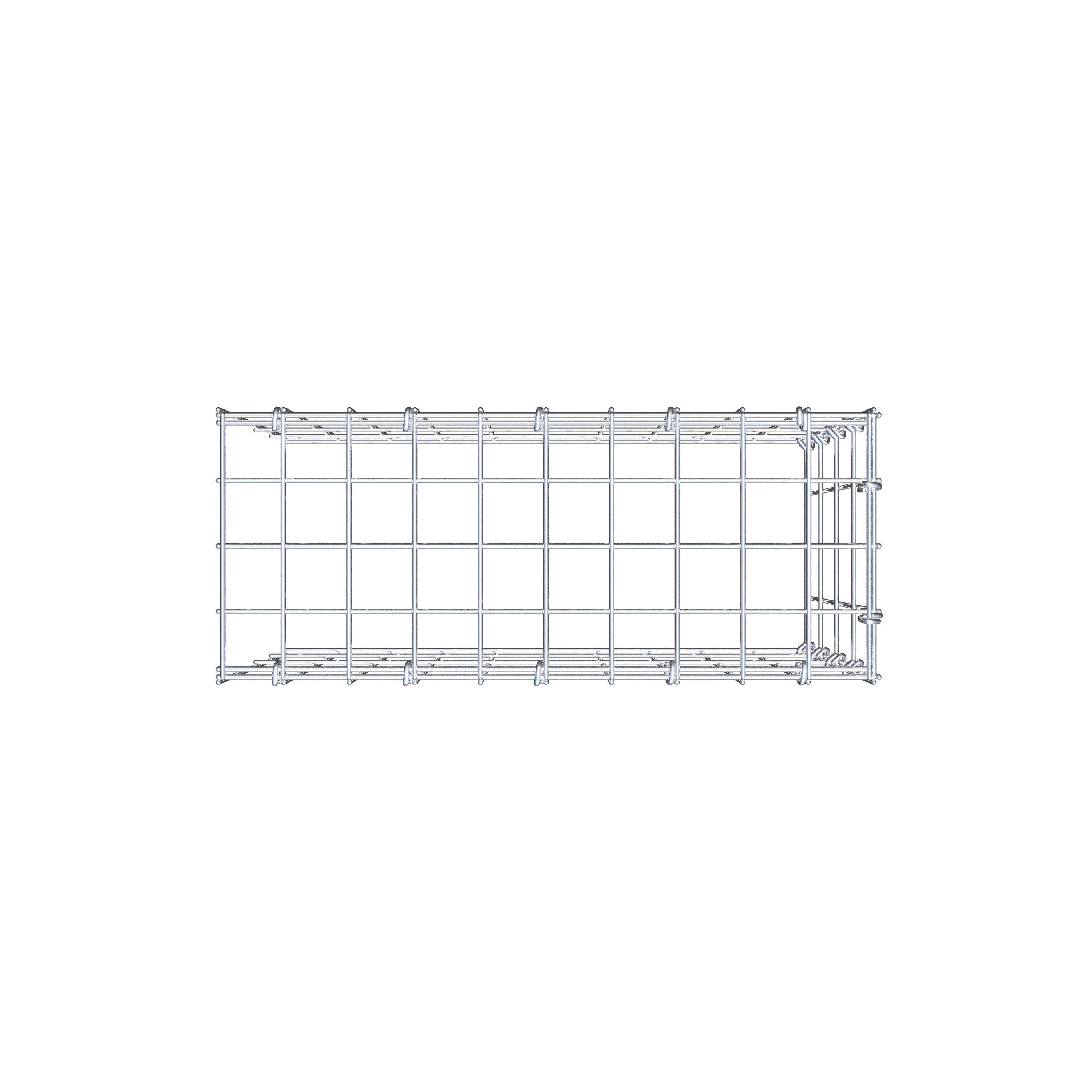 Tilläggspåle typ 4 50 cm x 40 cm x 20 cm (L x H x D), maskstorlek 5 cm x 10 cm, C-ring