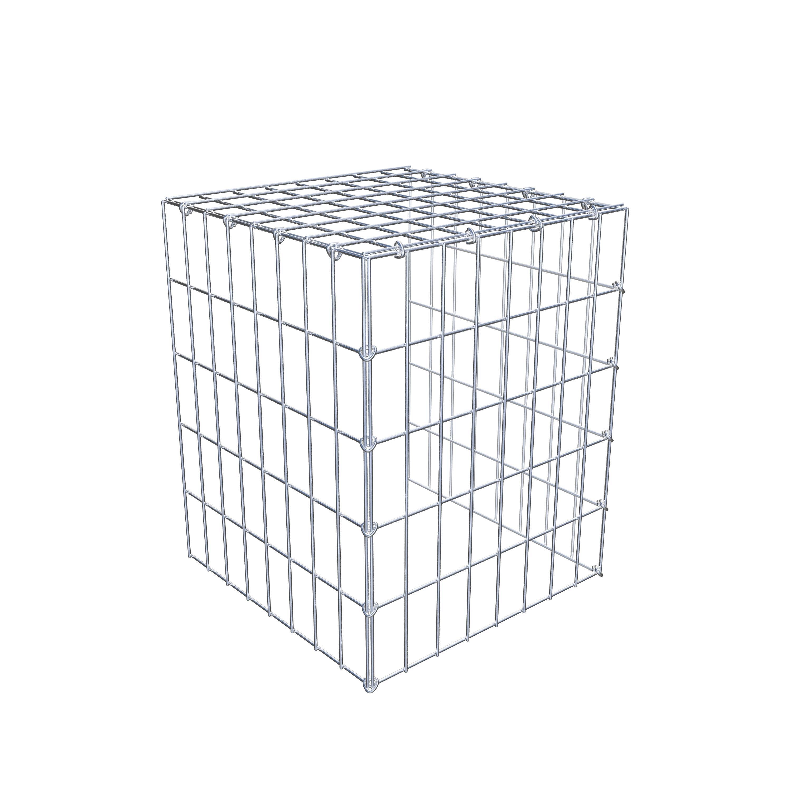 Gabião tipo 4 50 cm x 40 cm x 40 cm (C x A x P), malhagem 5 cm x 10 cm, anel C