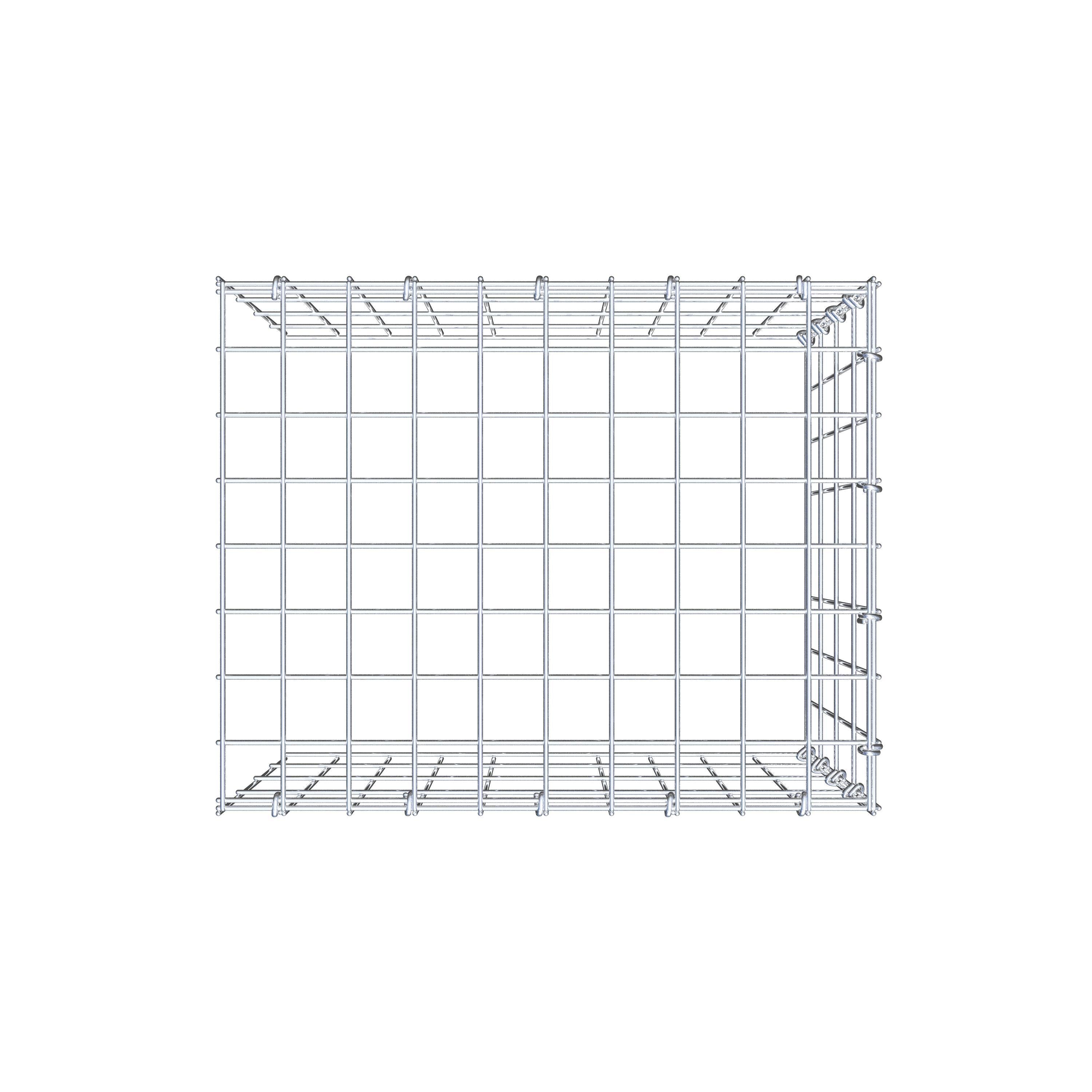 Gabião tipo 4 50 cm x 40 cm x 40 cm (C x A x P), malhagem 5 cm x 10 cm, anel C